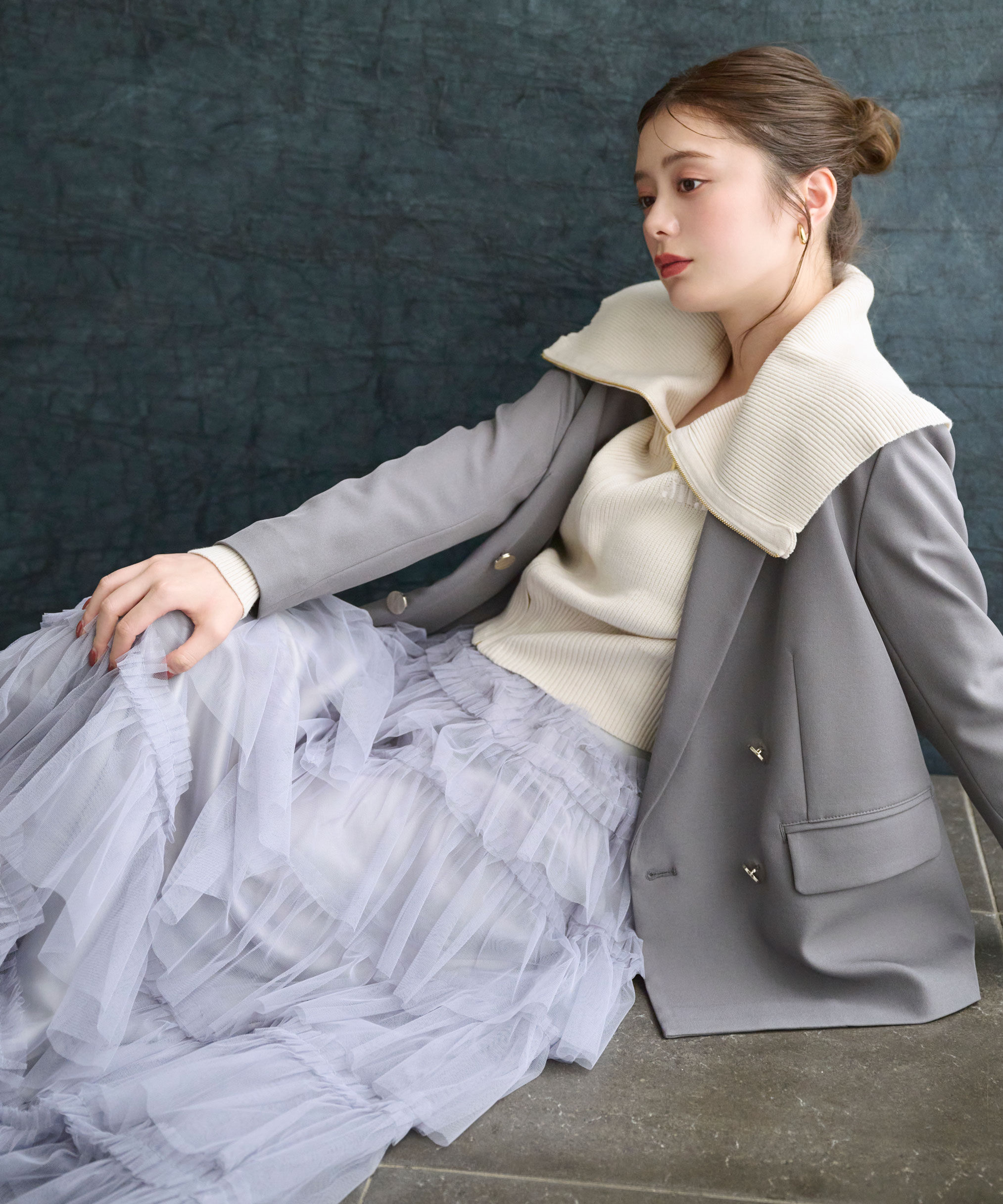  「＜セットアップ対応＞ベーシックツイルダブル釦ジャケット」|その他|