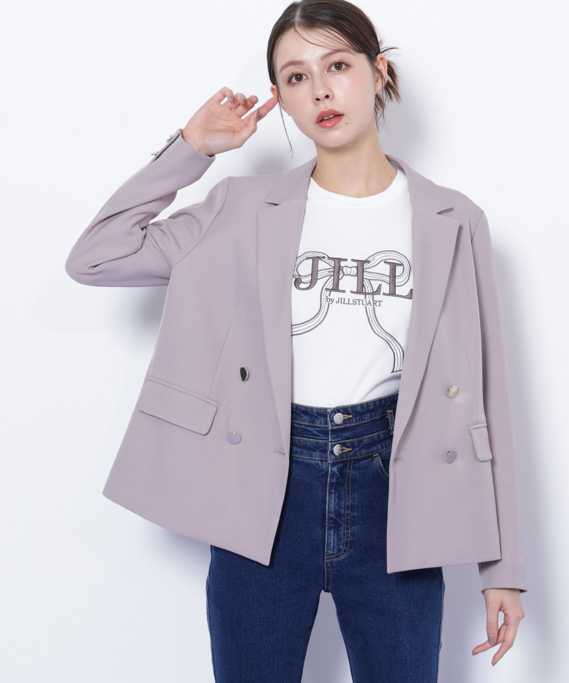  「＜セットアップ対応＞ベーシックツイルダブル釦ジャケット」|その他|