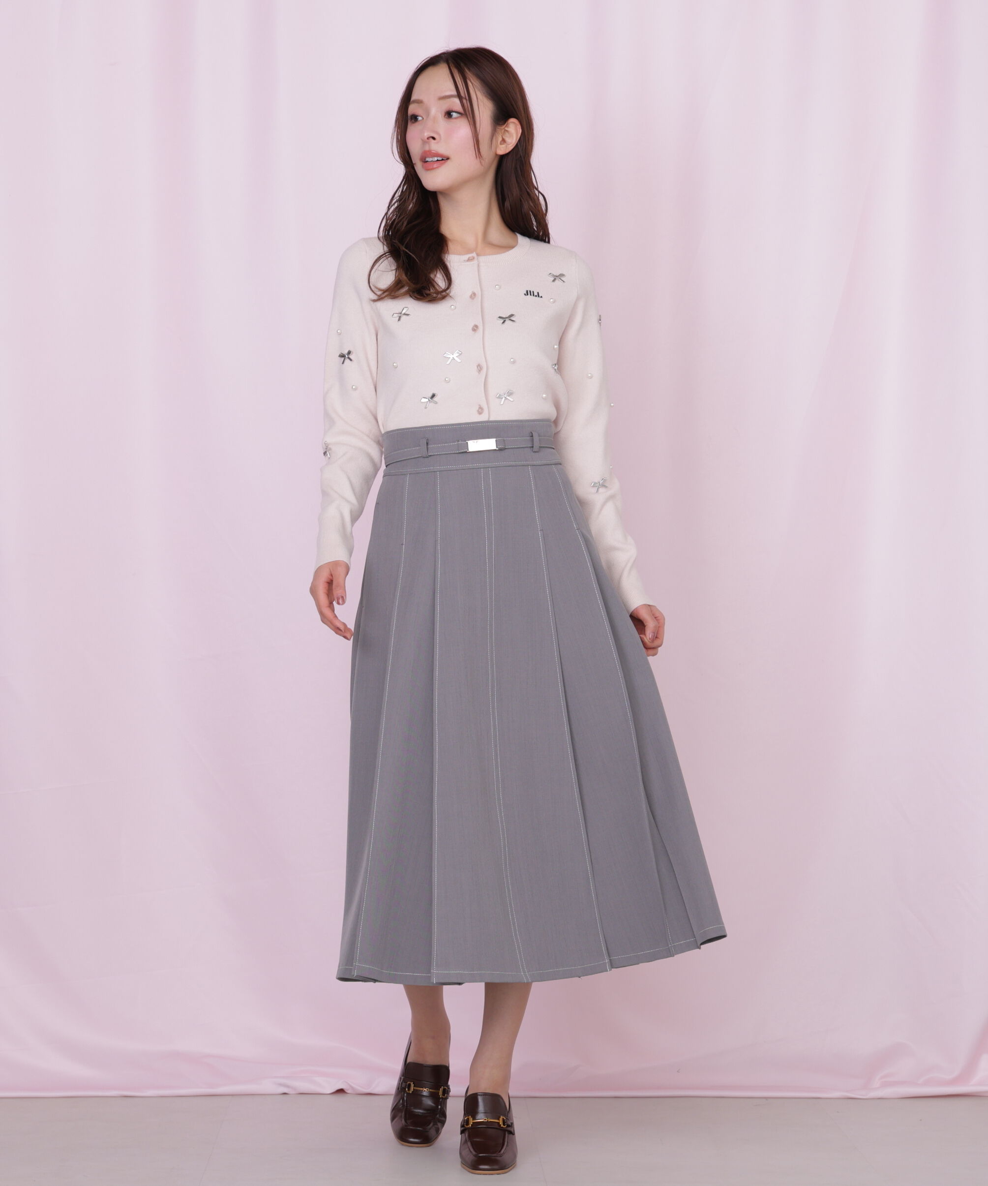  「＜セットアップ対応＞ベーシックツイルスカート」|スカート|