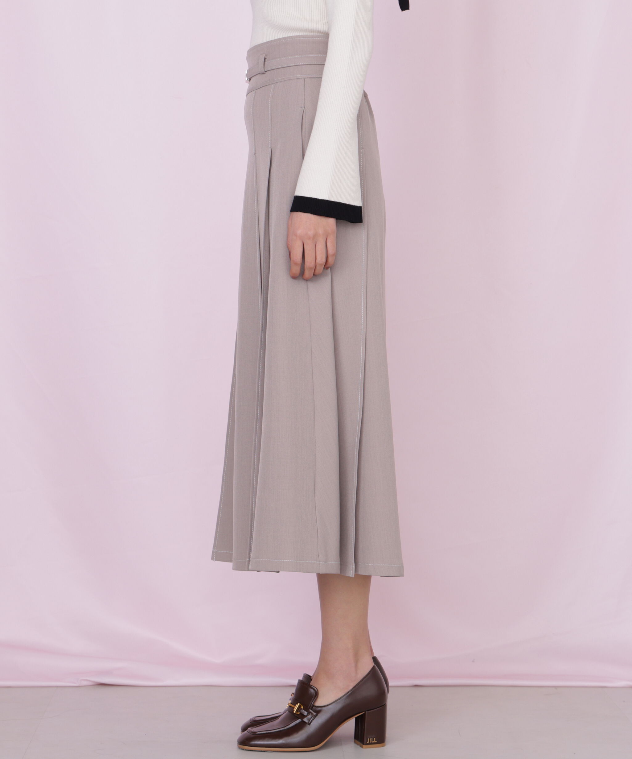  「＜セットアップ対応＞ベーシックツイルスカート」|スカート|