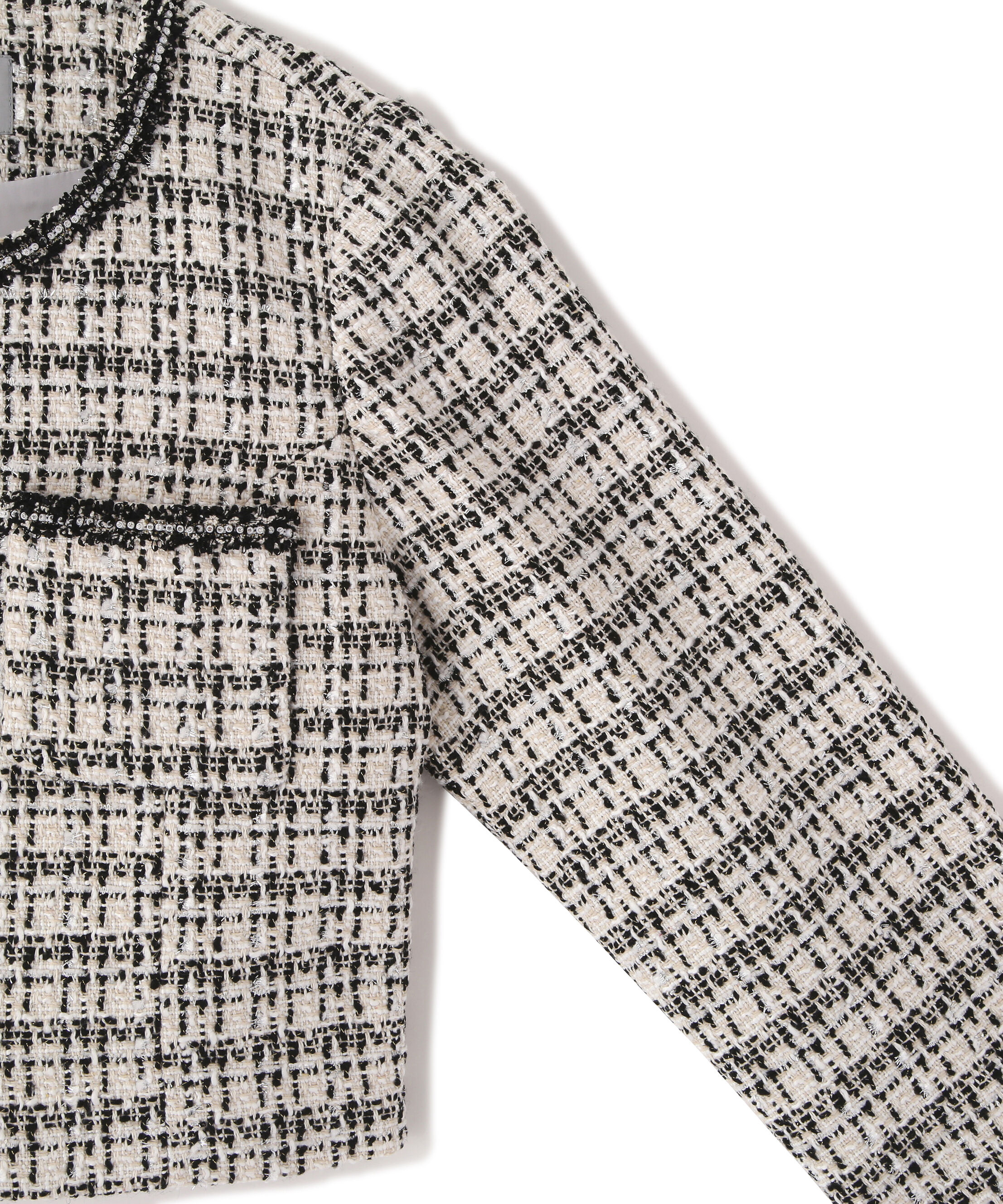  「ビジューブレード付きツイードジャケット」|その他|