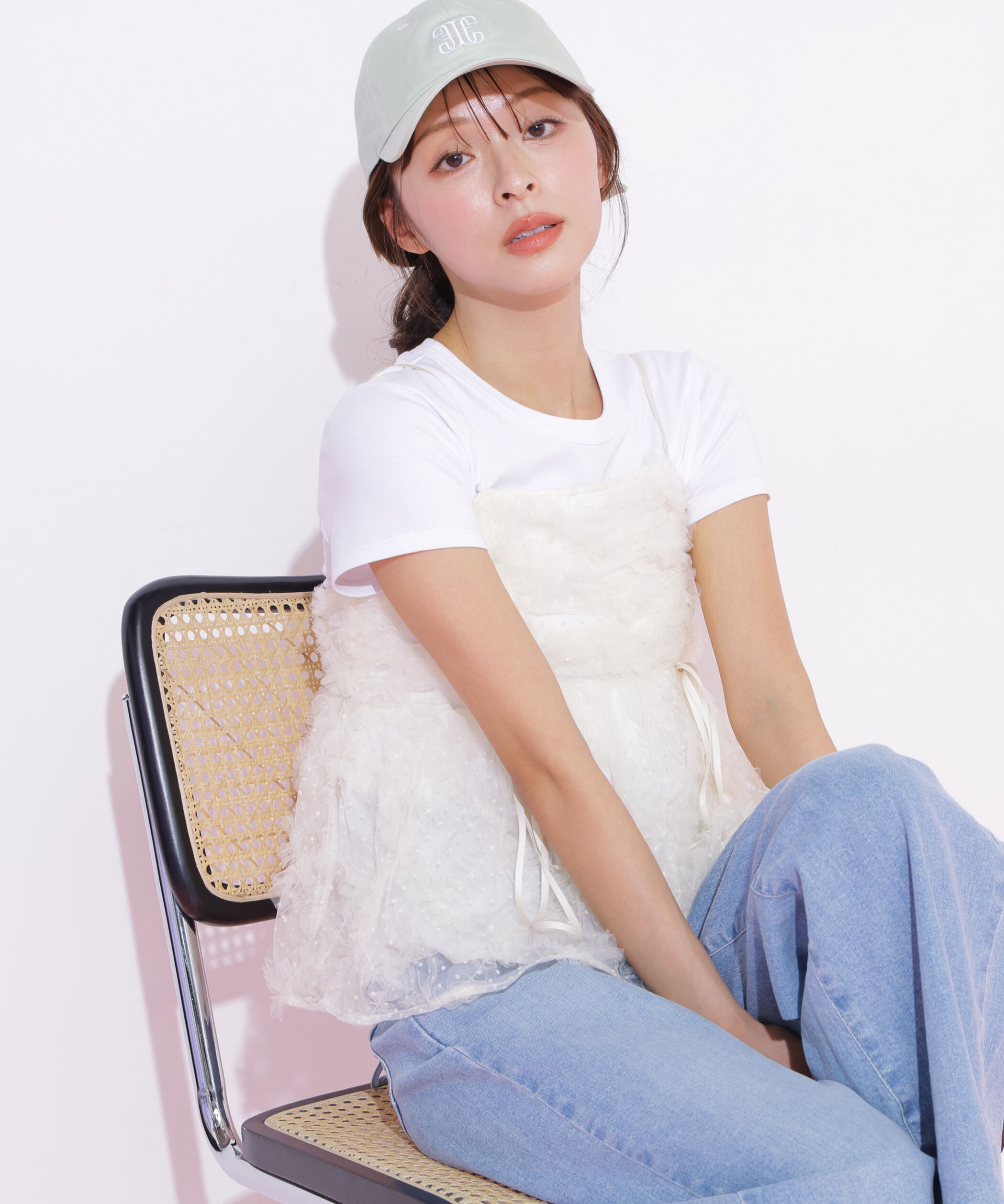  「チュールフリルキャミブラウス」|シャツ・ブラウス|