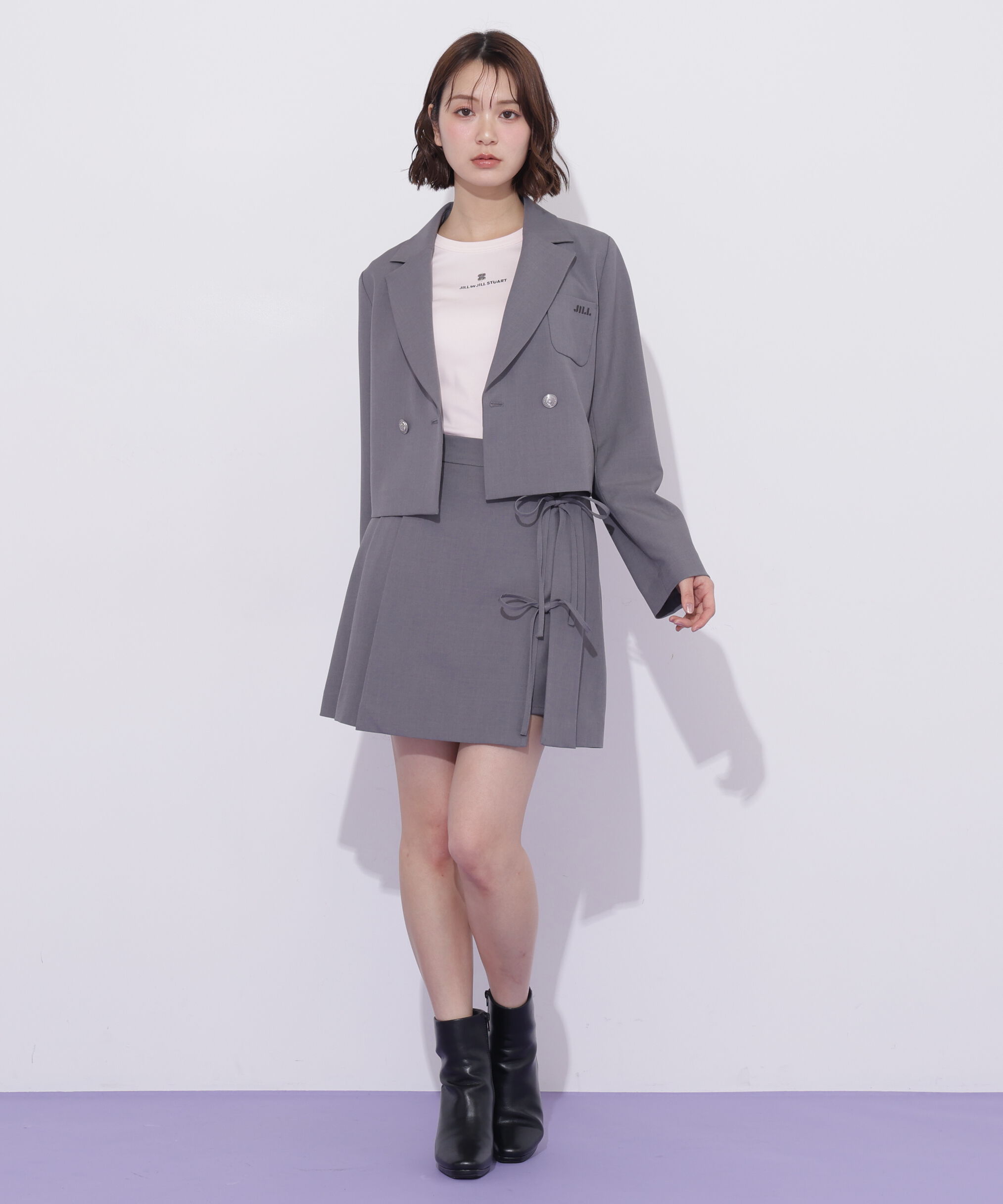  「セットアップ対応ショート丈テーラードジャケット」|その他|