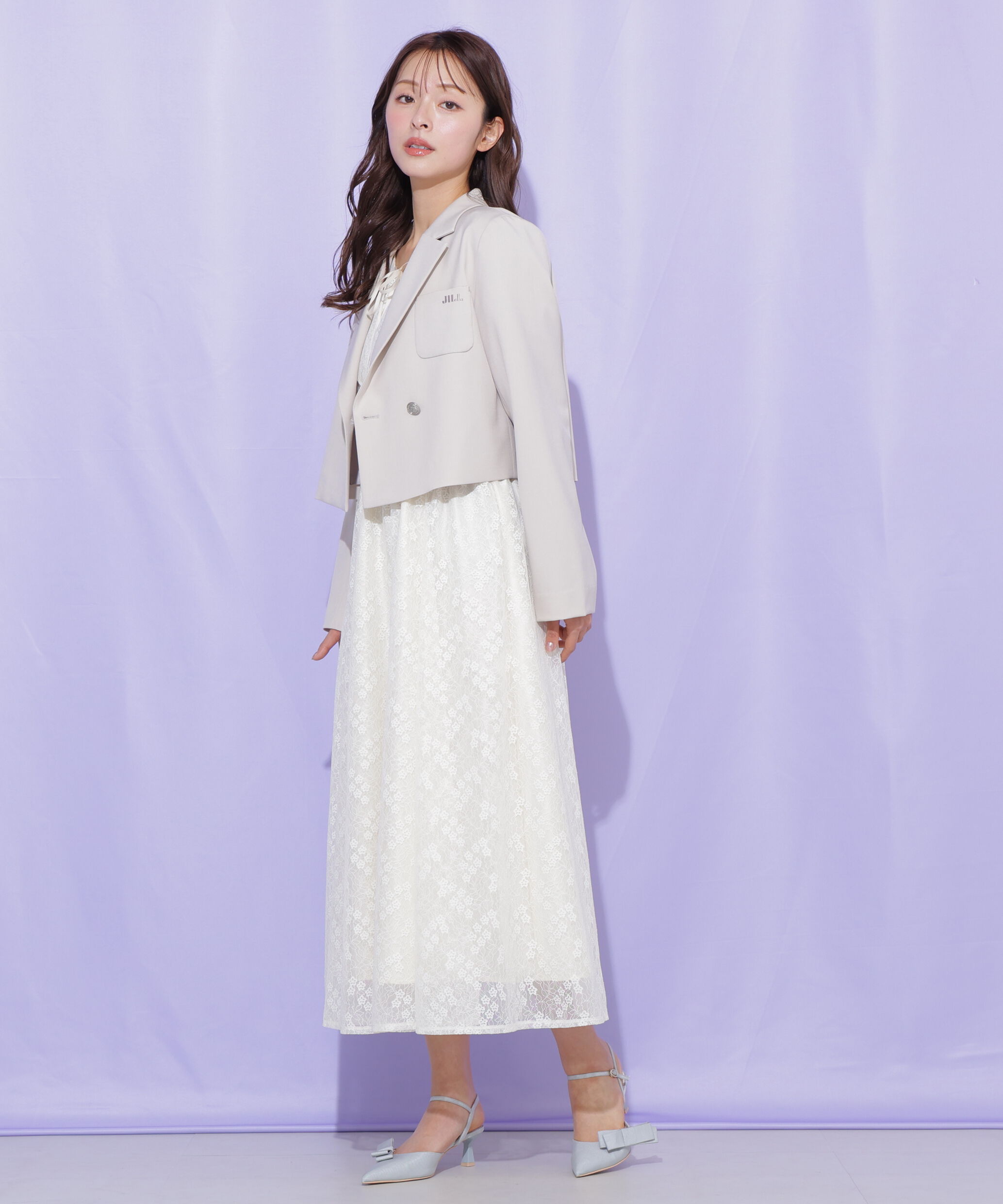  「セットアップ対応ショート丈テーラードジャケット」|その他|