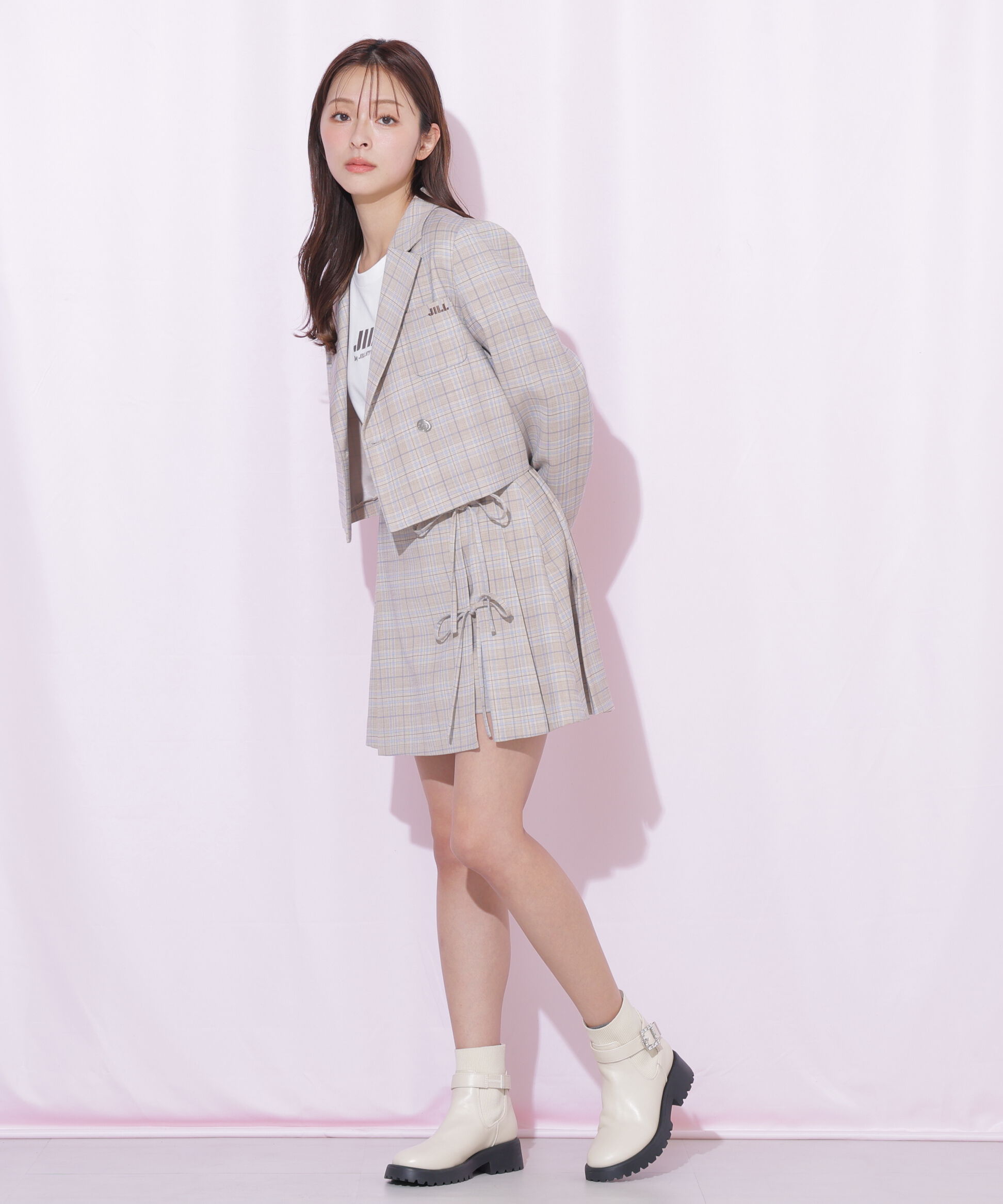  「セットアップ対応ショート丈テーラードジャケット」|その他|