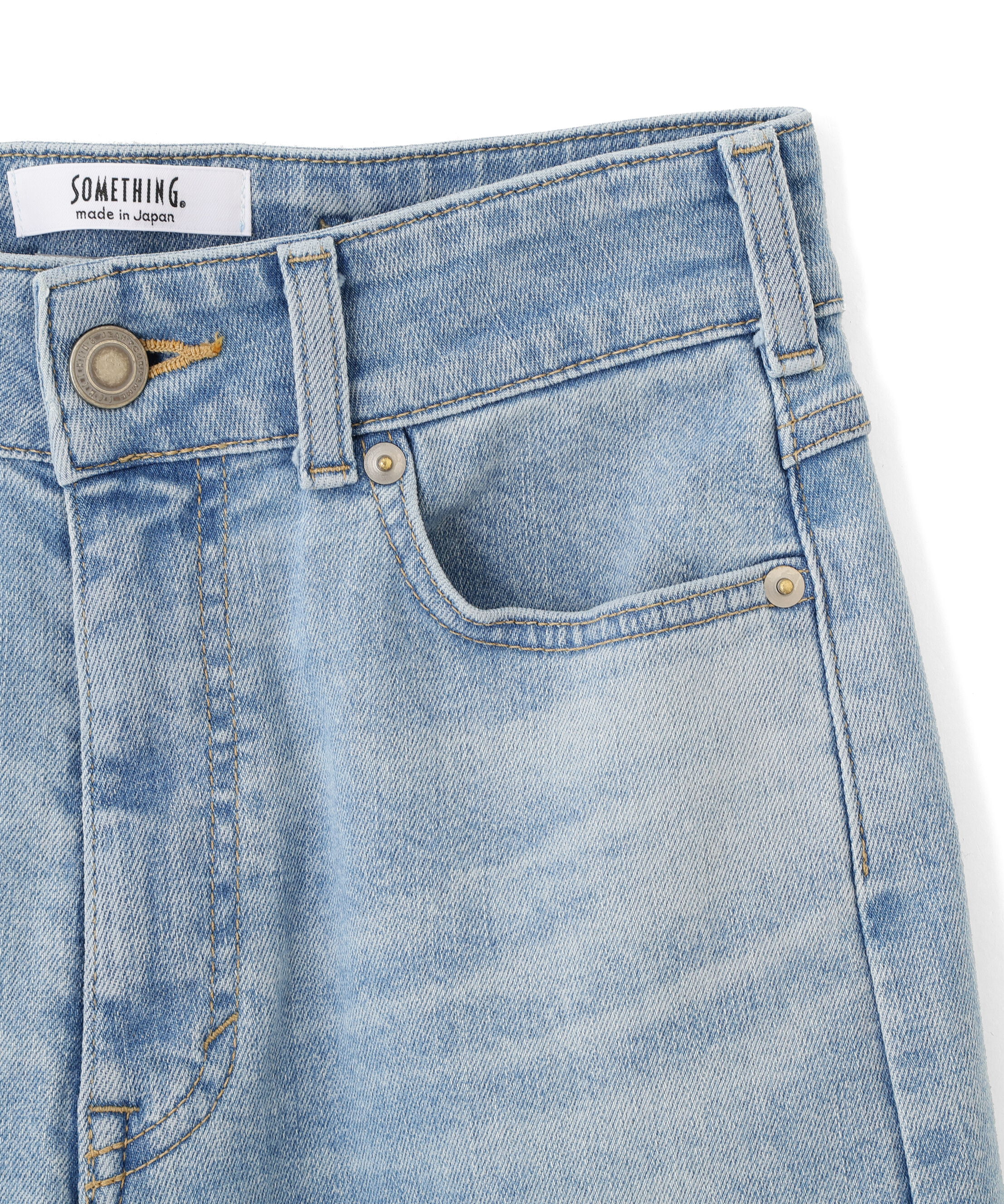  「SOMETHING 別注レースアップワイドデニムパンツ」|その他|