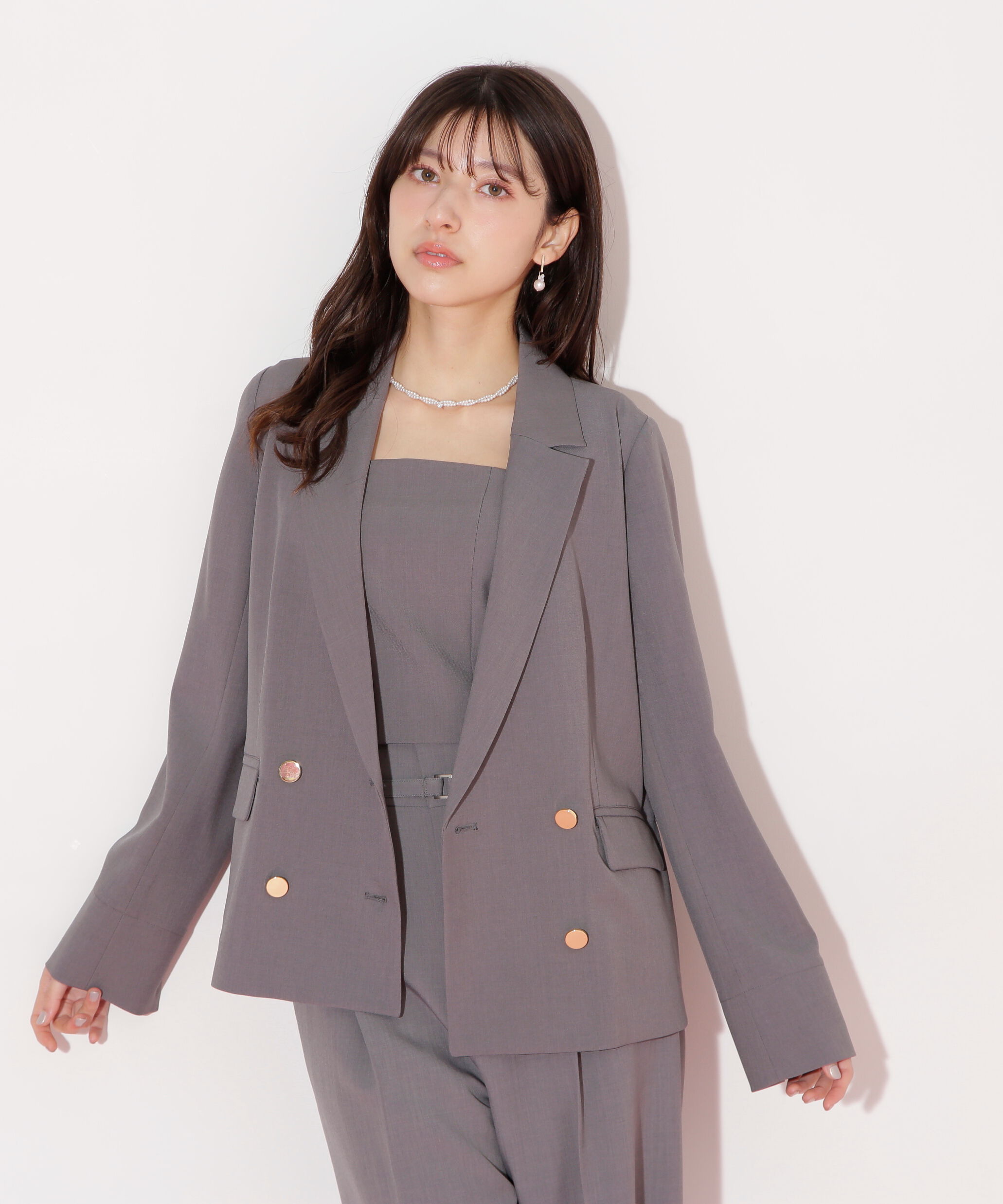  「〈セットアップ対応〉サマーツイルテーラードジャケット」|その他|