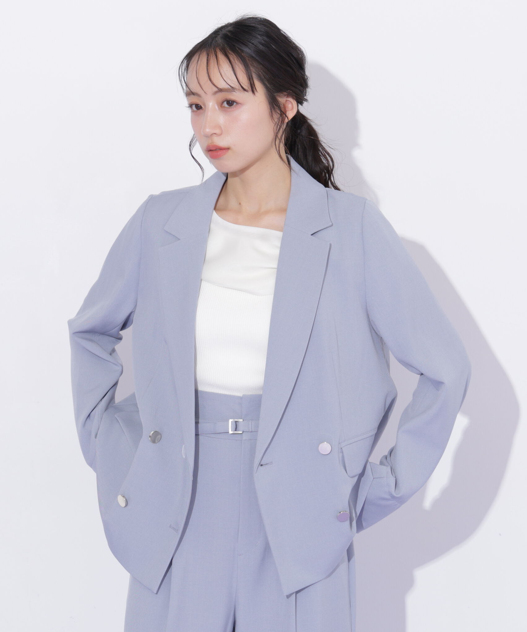  「〈セットアップ対応〉サマーツイルテーラードジャケット」|その他|