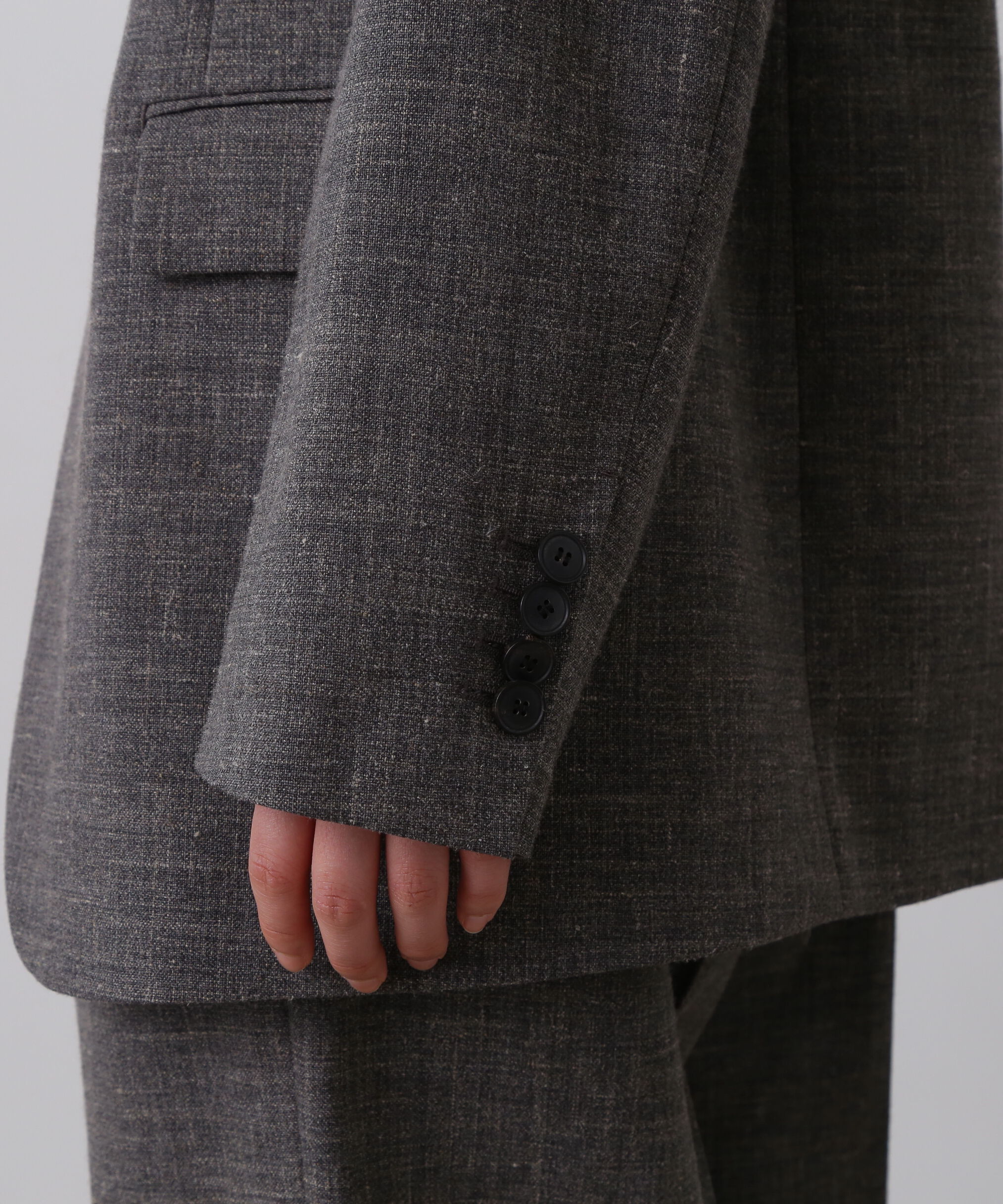 YLEVE 「YLEVE / WOOL LINEN COLLARLESS JACKET」|その他|
