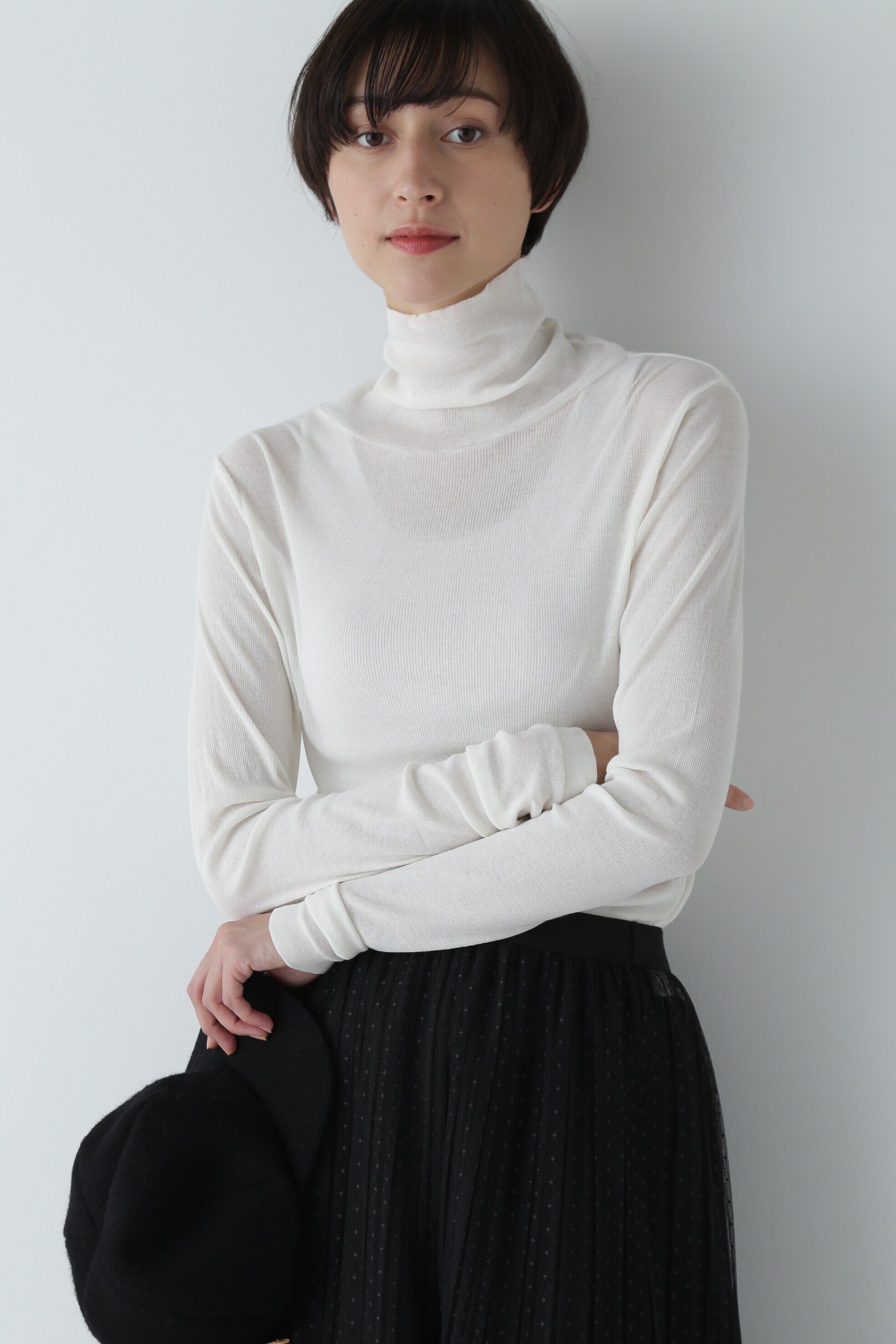  「◆シアータートルカットソー」|Tシャツ・カットソー|ホワイト