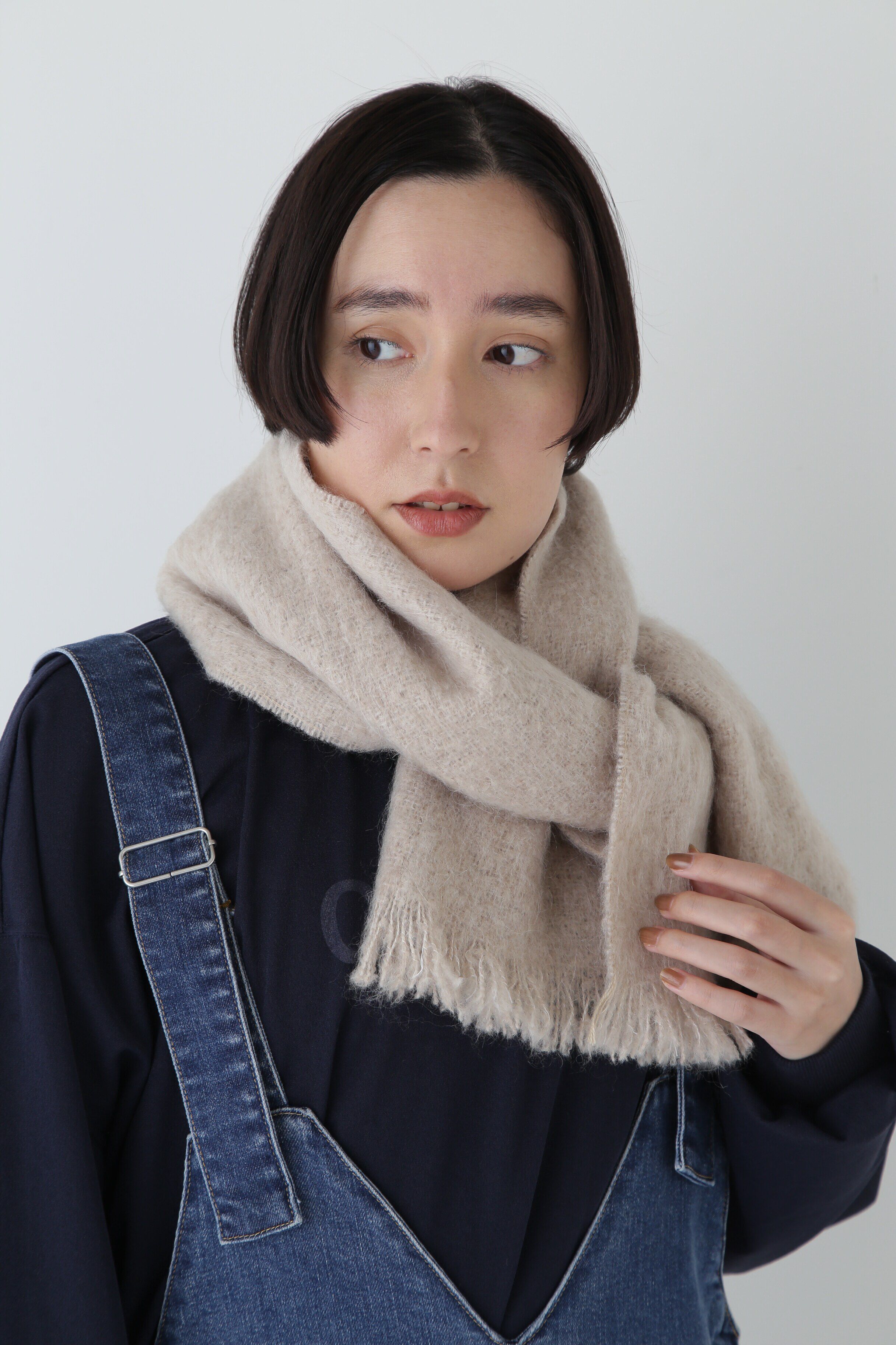  「モヘヤミックスストール」|バンダナ・スカーフ|