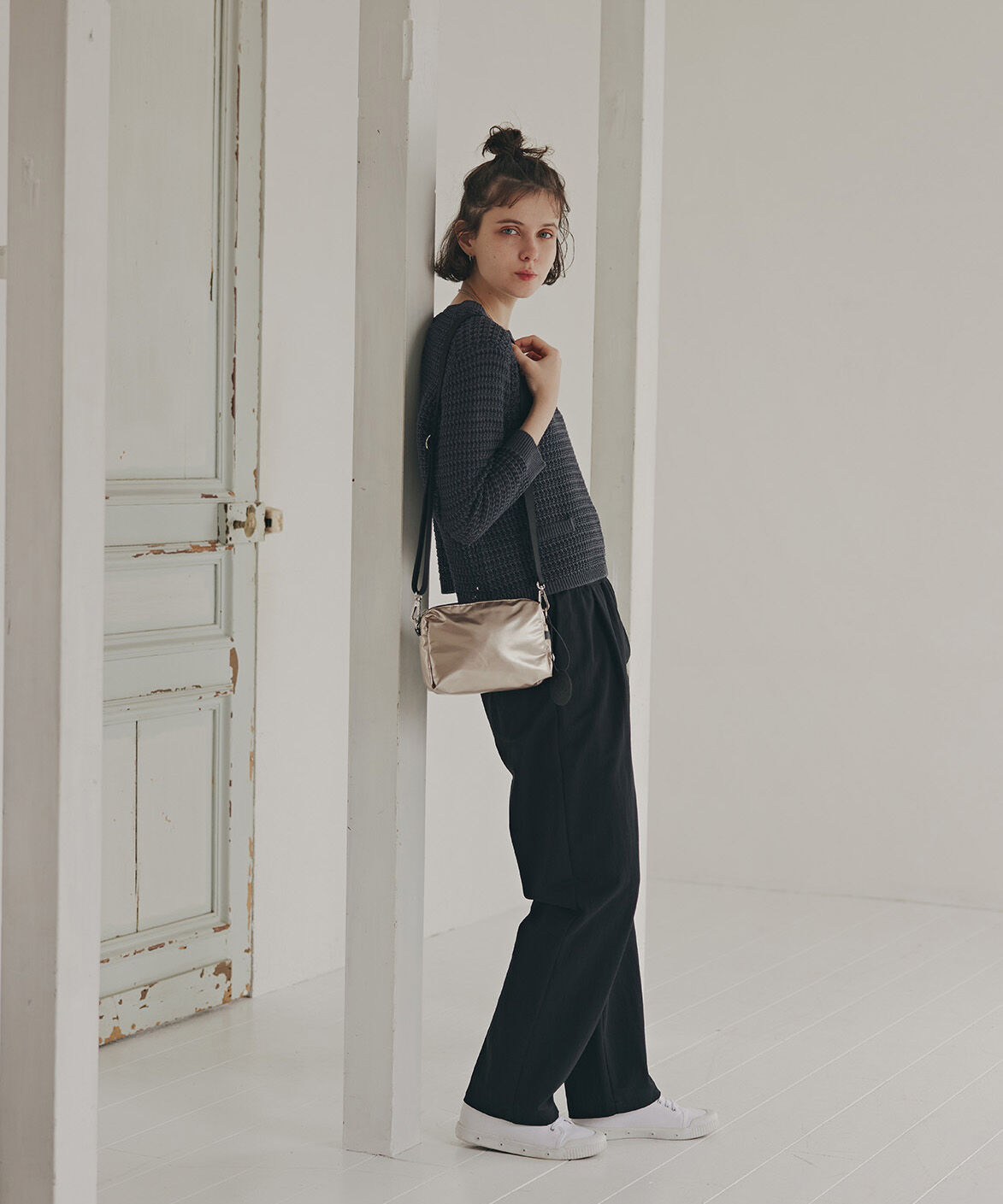  「◆≪ウォッシャブル≫ウエストタックギャザーパンツ」|その他|ブラック