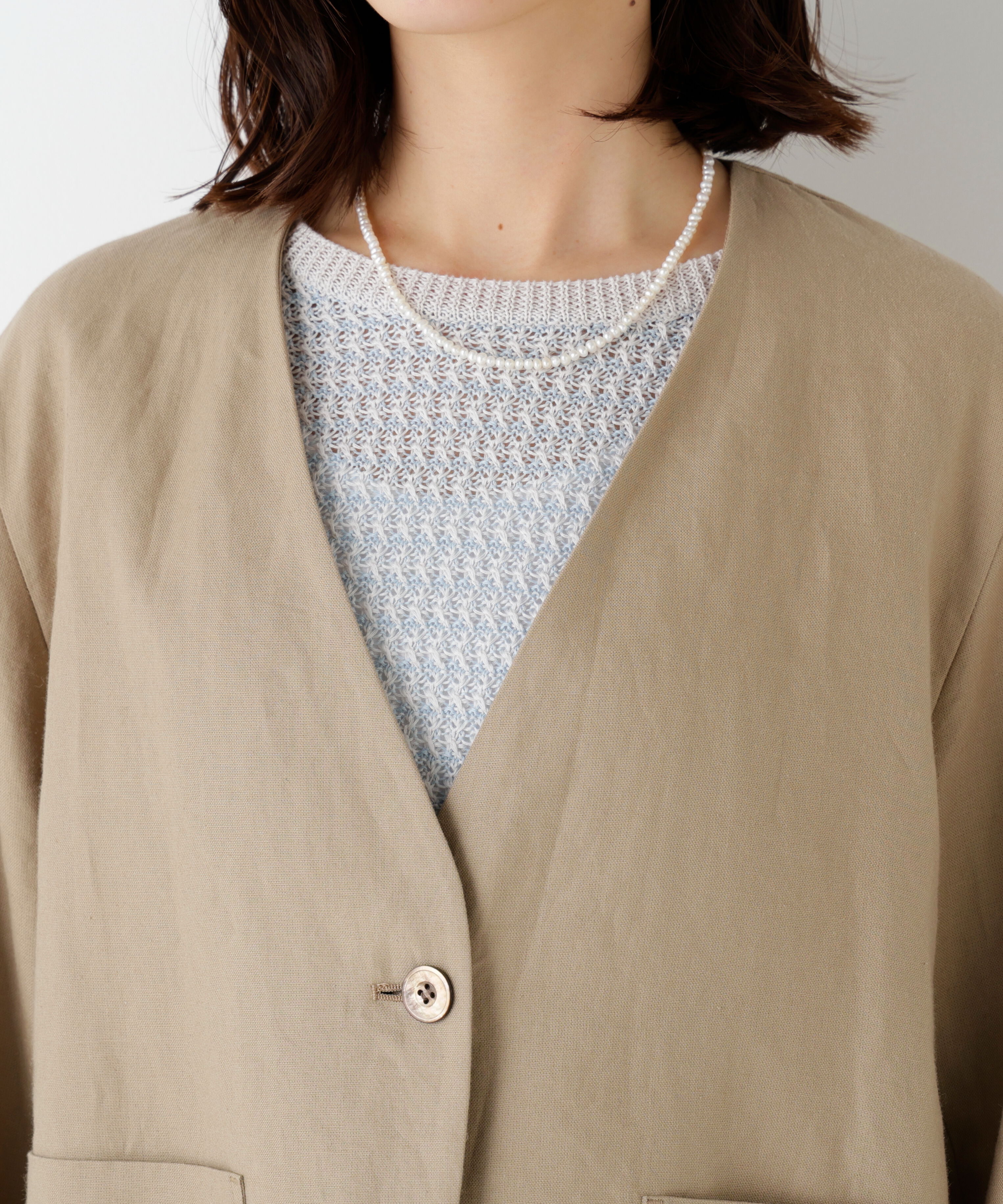  「◆ラミーキャンパスノーカラージャケット」|その他|