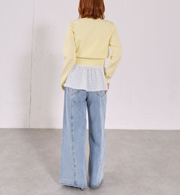 archives「カップ付きレースペプラムキャミソール」|キャミソール|