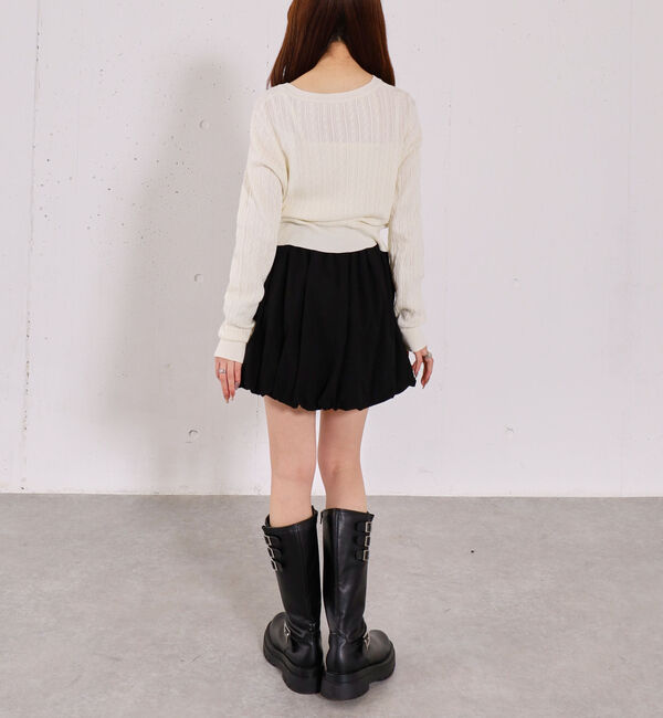 archives「【ＯＮかわ】ランダムケーブル金ボタンニットカーディガン」|カーディガン|