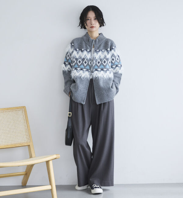 Doux archives「ノルディック柄ジャガードニットジャケット」|ニット・セーター|