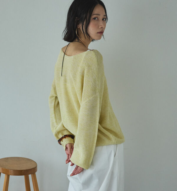 Doux archives「ペーパーヤーンＭＩＸニットプルオーバー」|ニット・セーター|