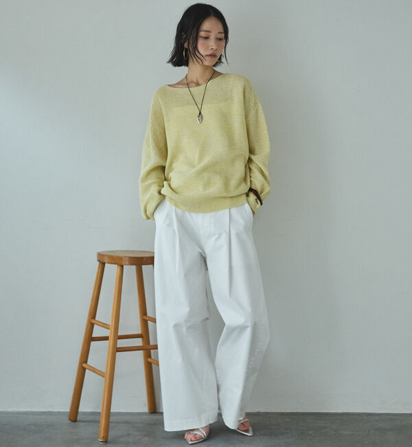 Doux archives「ペーパーヤーンＭＩＸニットプルオーバー」|ニット・セーター|