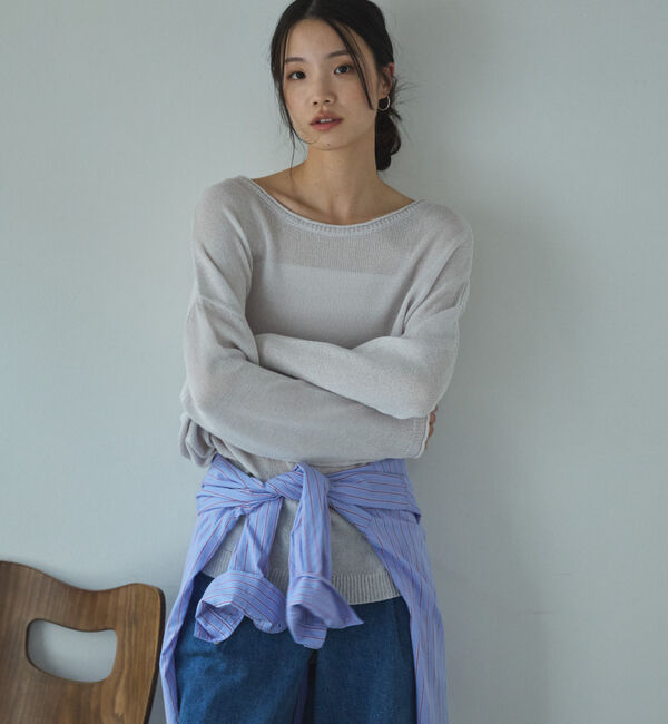 Doux archives「ペーパーヤーンプルオーバー」|ニット・セーター|