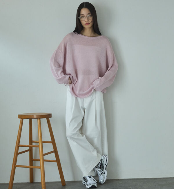 Doux archives「ペーパーヤーンプルオーバー」|ニット・セーター|