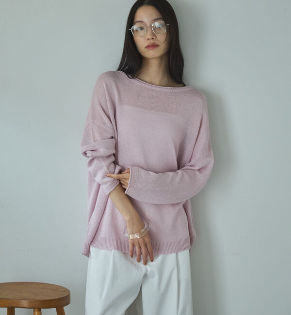 Doux archives「ペーパーヤーンプルオーバー」|ニット・セーター|