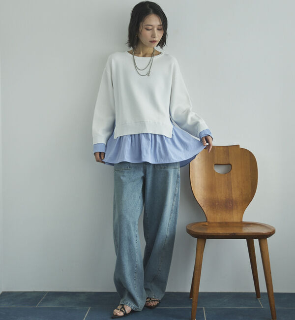 Doux archives「レイヤード風ニット」|ニット・セーター|