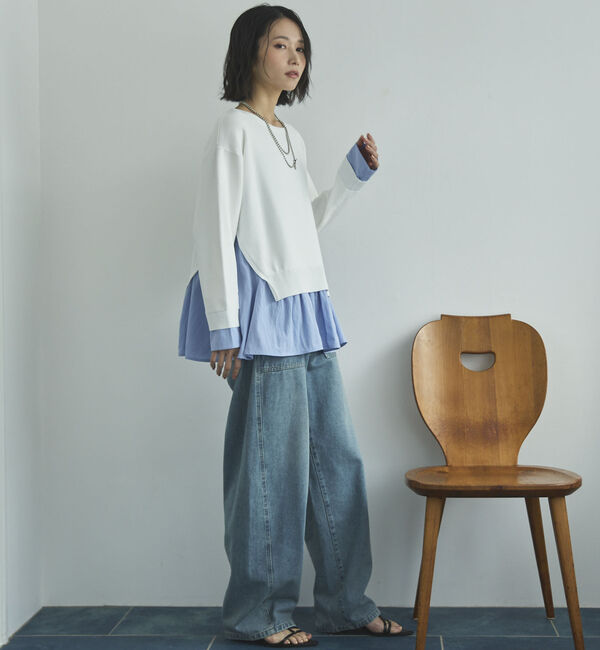 Doux archives「レイヤード風ニット」|ニット・セーター|