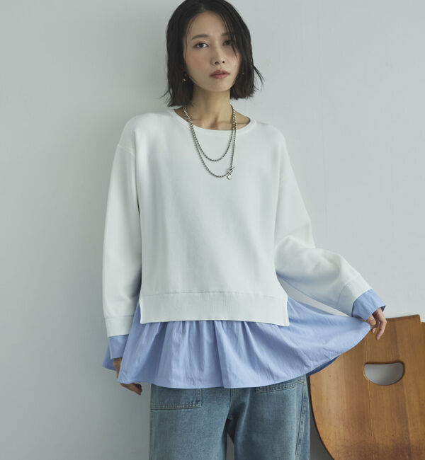 Doux archives「レイヤード風ニット」|ニット・セーター|