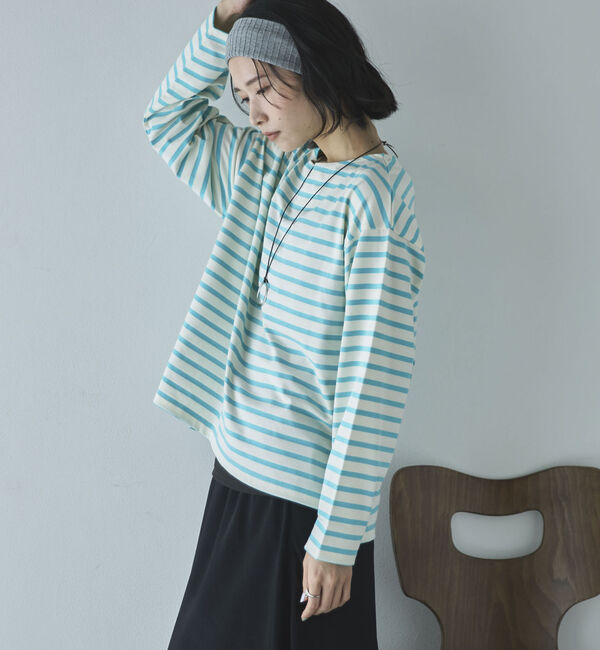 Doux archives「バスクボーダーロンＴｅｅ」|Tシャツ・カットソー|SAX