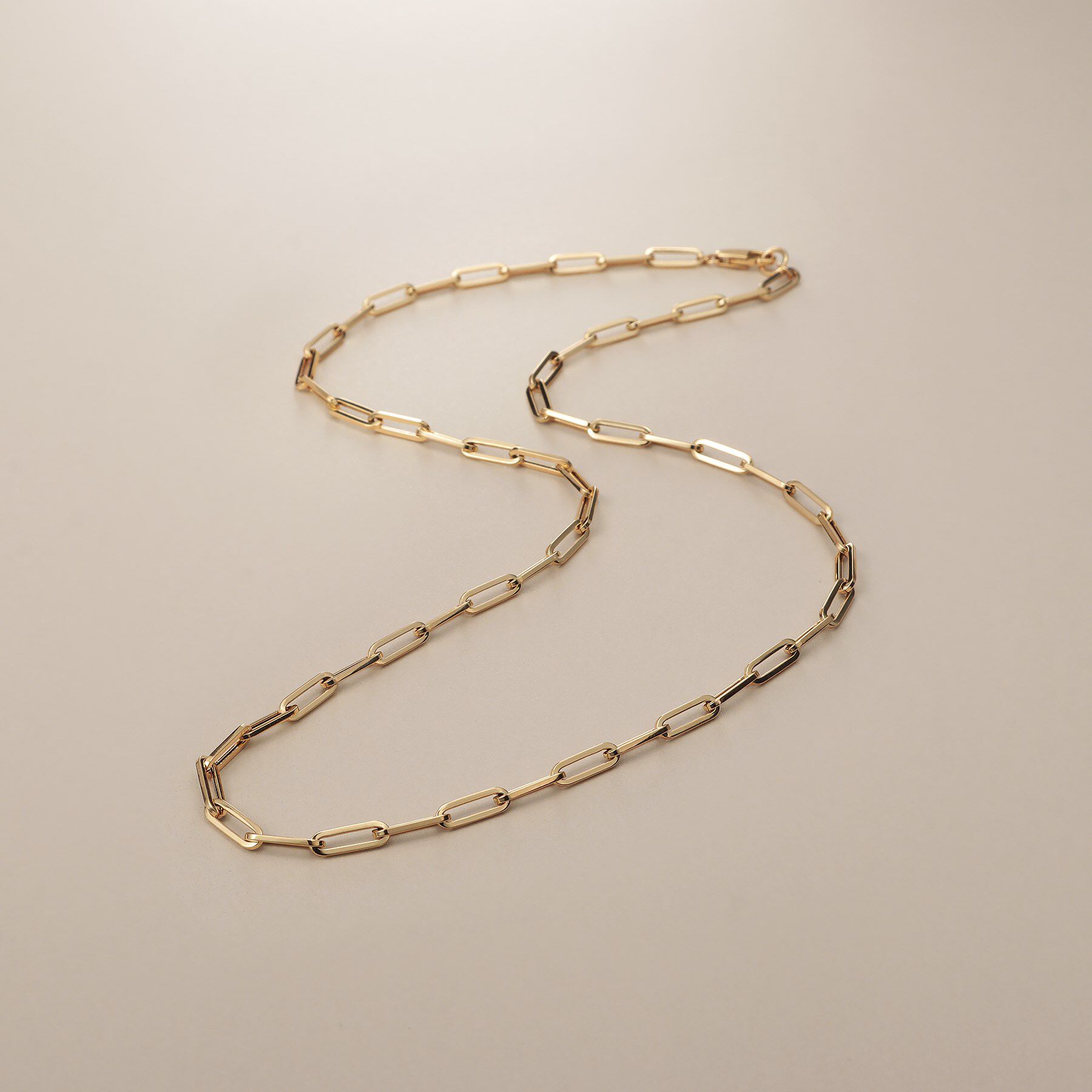 COCOSHNIK「K18中空イタリアングメット ネックレスS」|ネックレス|イエローゴールド(1