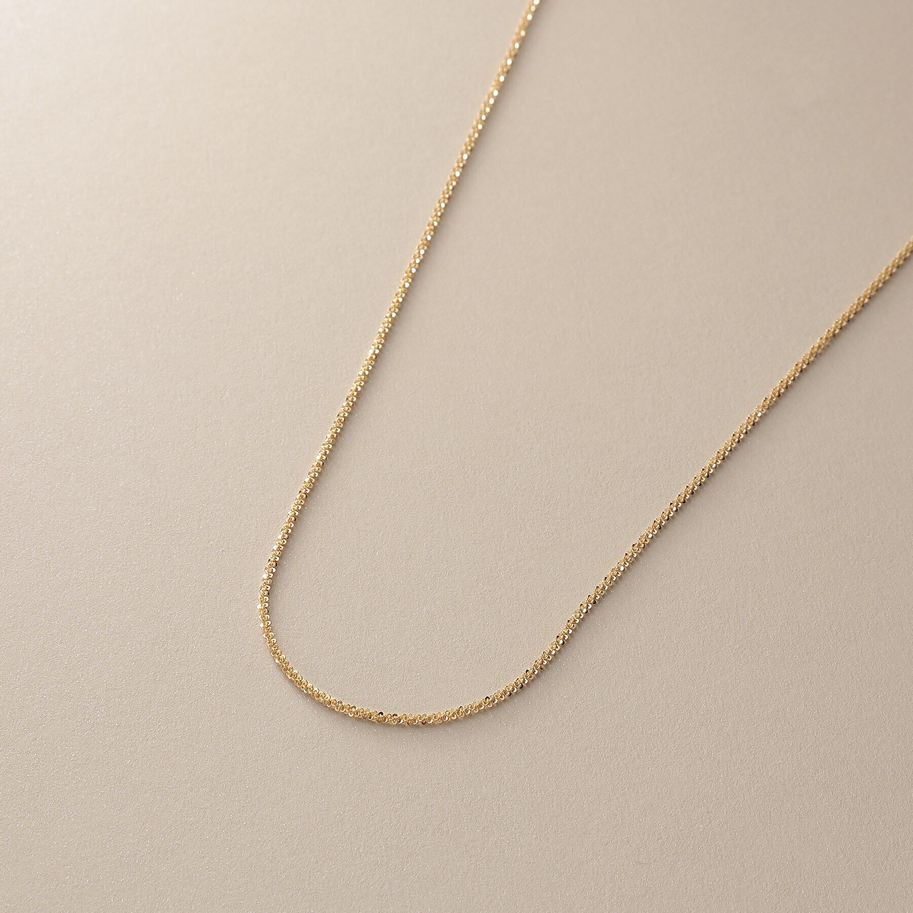 COCOSHNIK「K18クリスクロスチェーン ネックレス」|ネックレス|