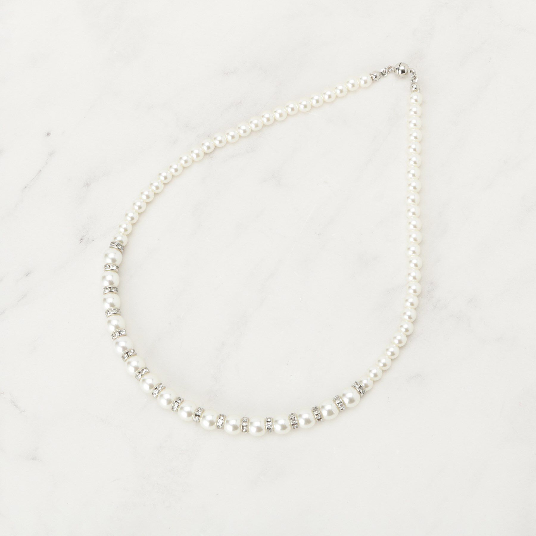 SHOO･LA･RUE「【セレモニー】ロンデルマグネットネックレス」|ネックレス|シルバー(006)