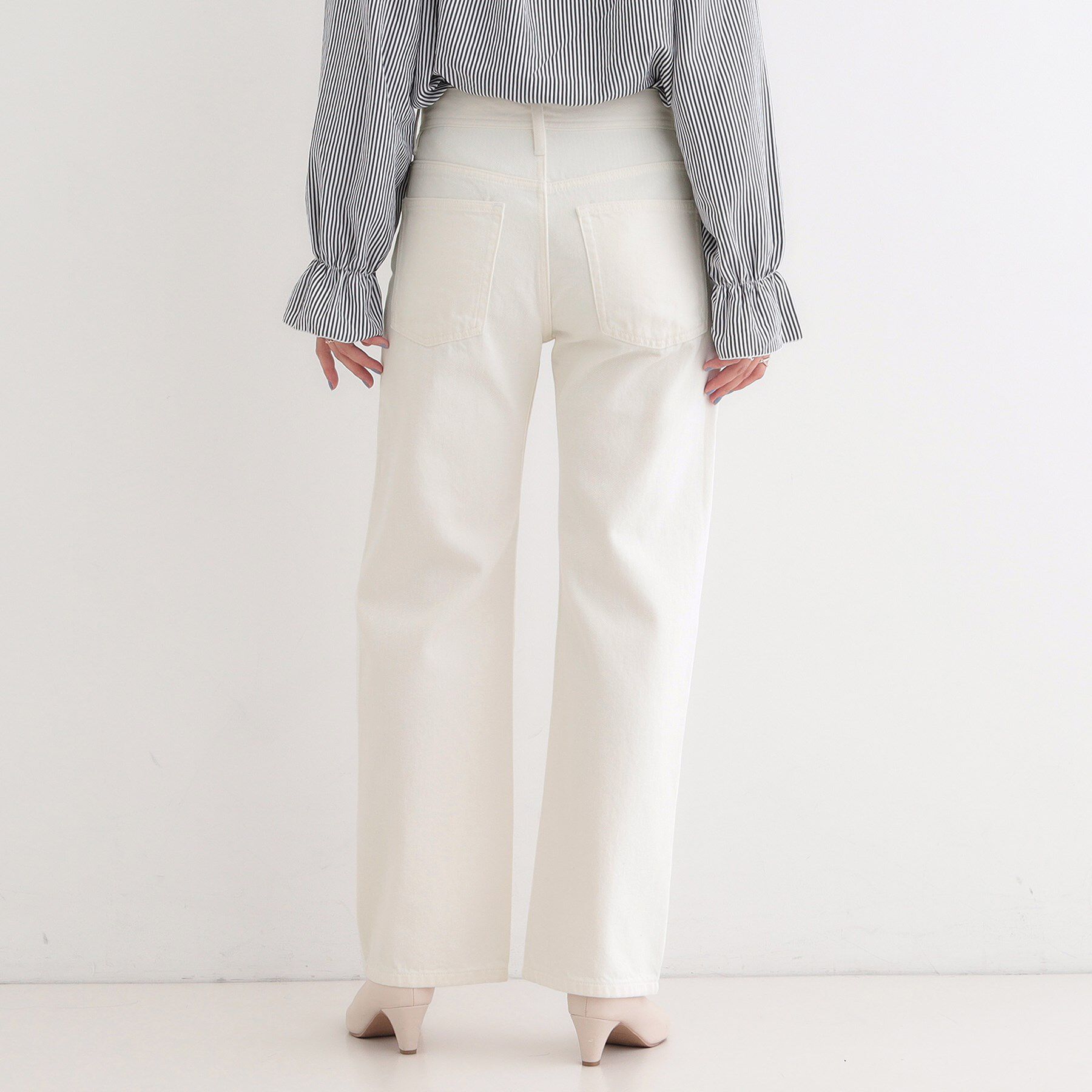 SHOO･LA･RUE「【SHOO・LA・RUE DENIM/ss-LL】程よい厚みの ストレートデニムパンツ（10.5オン」|デニム|