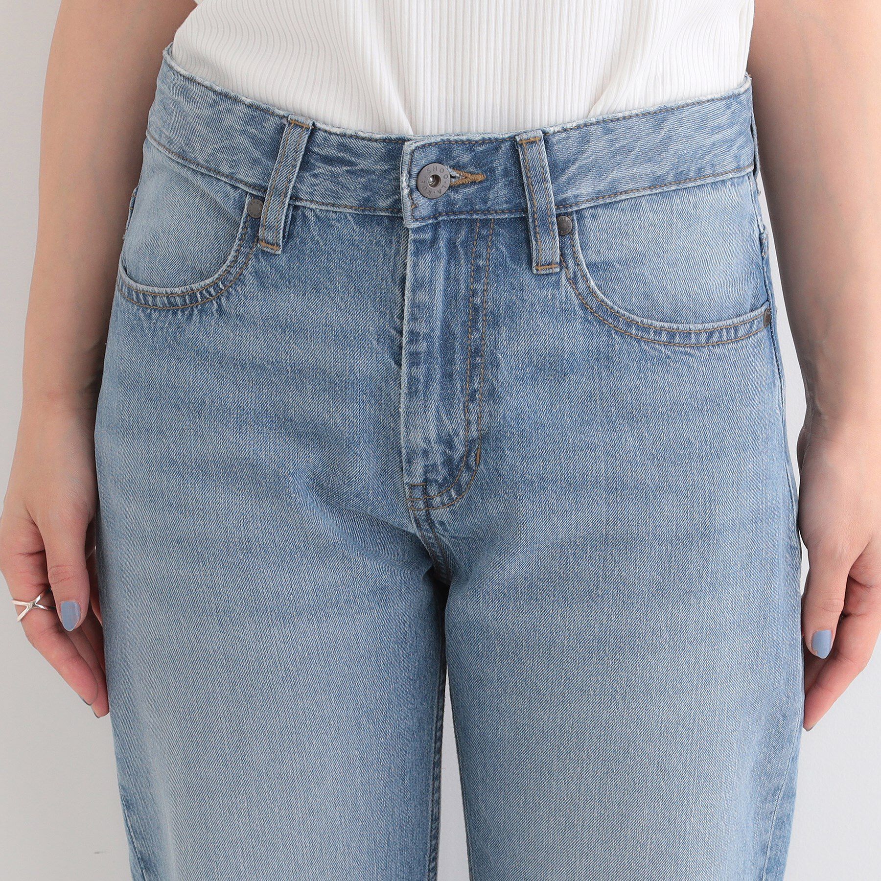 SHOO･LA･RUE「【SHOO・LA・RUE DENIM/ss-LL】程よい厚みの ストレートデニムパンツ（10.5オン」|デニム|
