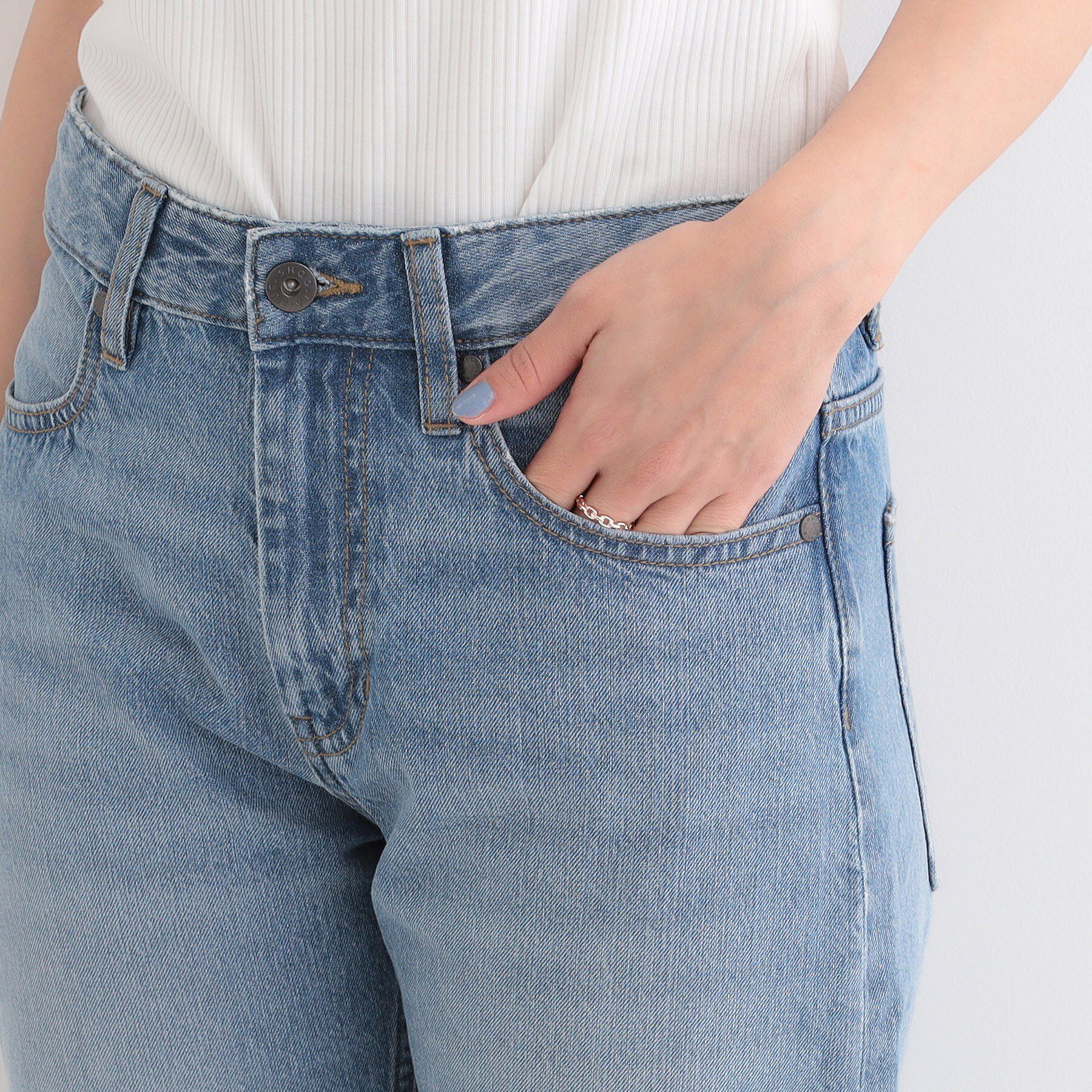 SHOO･LA･RUE「【SHOO・LA・RUE DENIM/ss-LL】程よい厚みの ストレートデニムパンツ（10.5オン」|デニム|