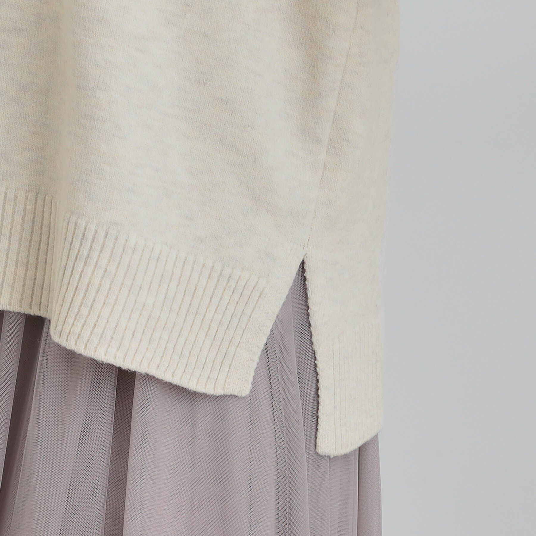 SHOO･LA･RUE「【S-LL/洗濯機可】ふわふわがやみつきになる柔らかさ スウェットライクロゴニット」|ニット・セーター|