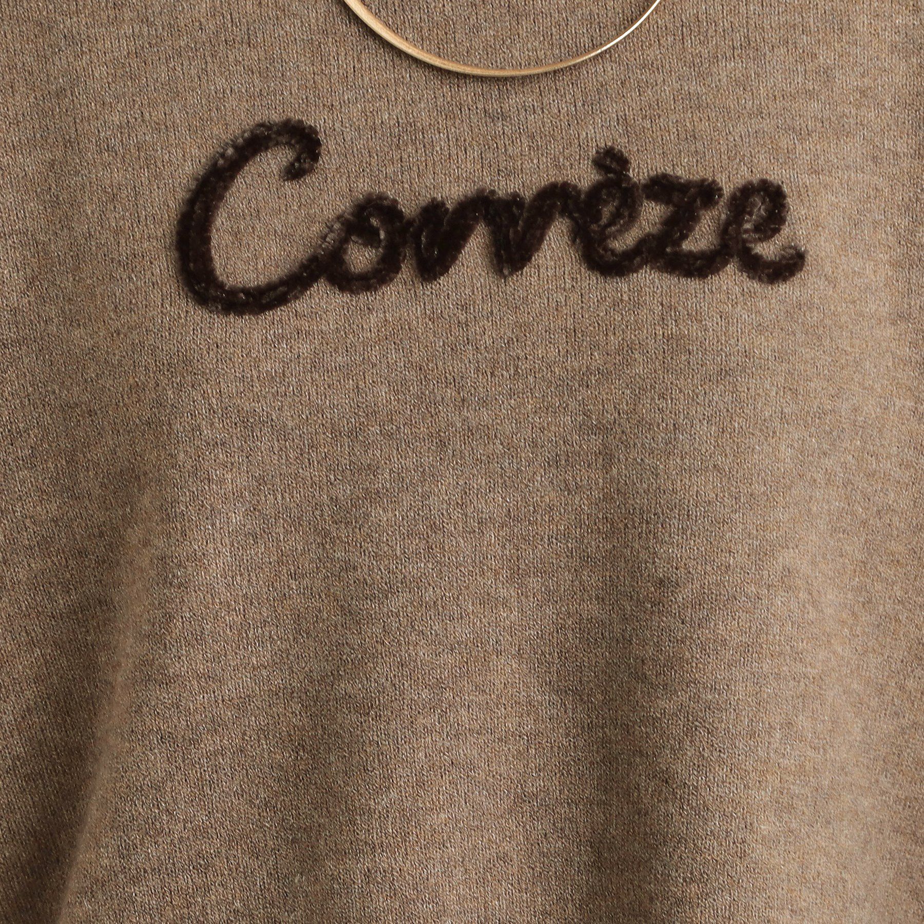 SHOO･LA･RUE「【S-LL/洗濯機可】ふわふわがやみつきになる柔らかさ スウェットライクロゴニット」|ニット・セーター|