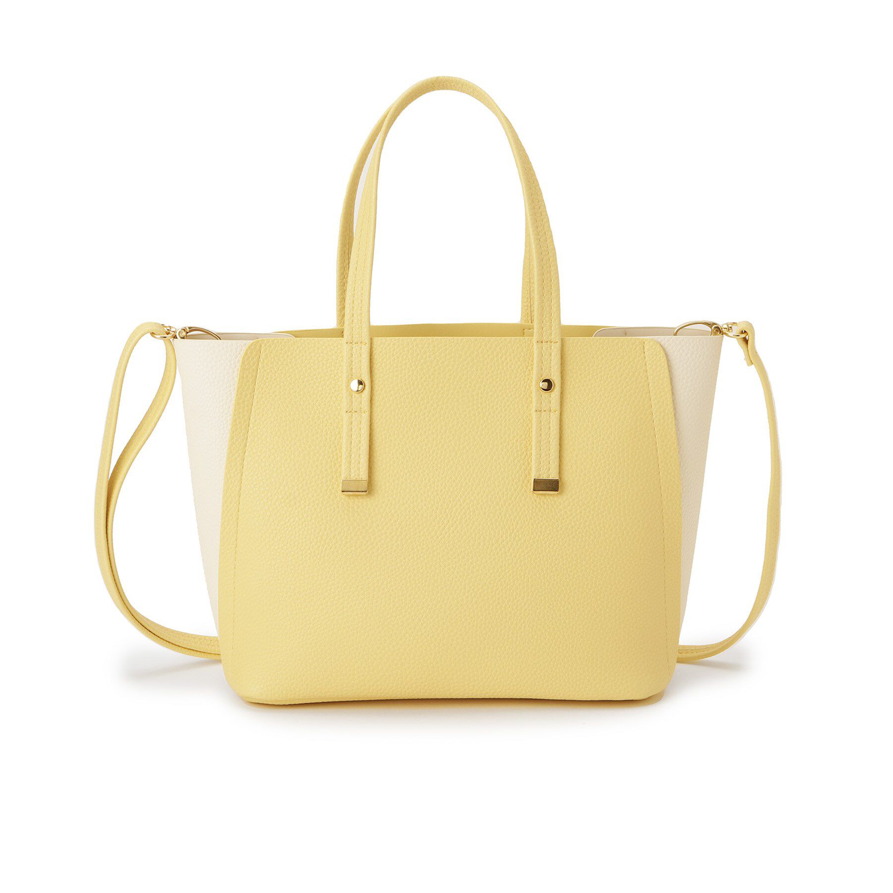 SHOO･LA･RUE「【軽量/2WAY】ハンドル金具 配色トートバッグ」|トートバッグ|