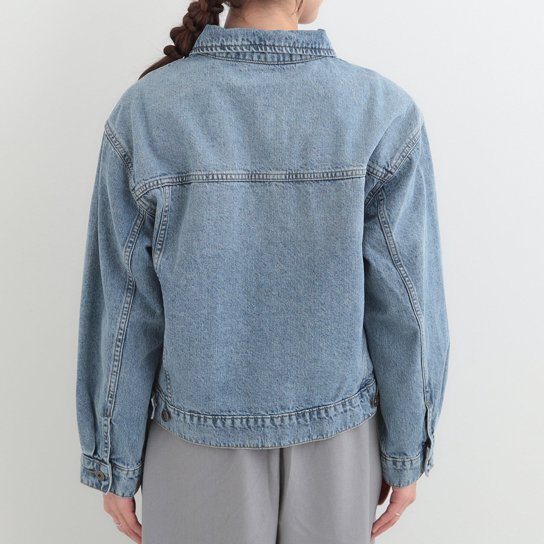SHOO･LA･RUE「【SHOO・LA・RUE DENIM】羽織るだけでこなれる　オーバーサイズデニムジャケット」|デニムジャケット|