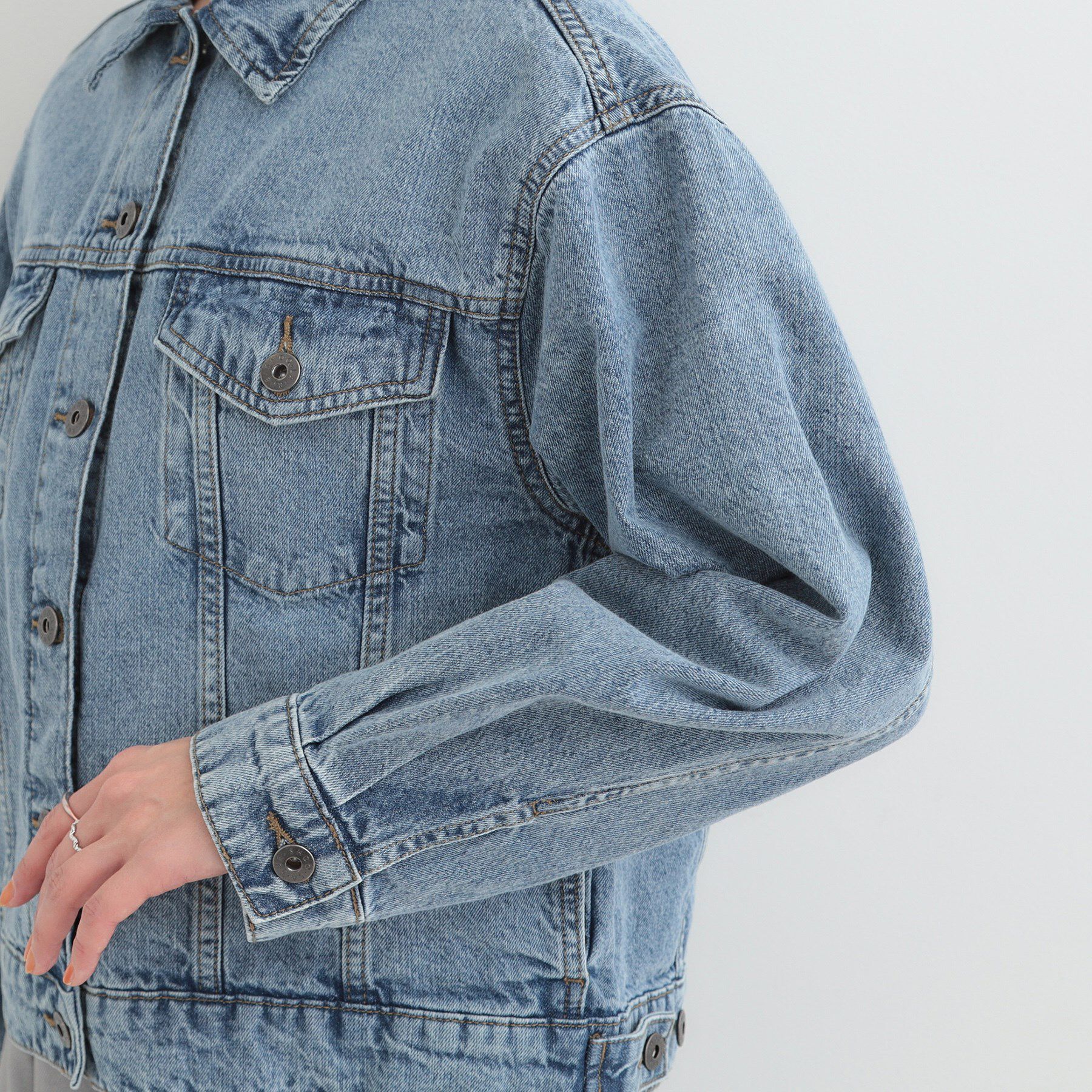 SHOO･LA･RUE「【SHOO・LA・RUE DENIM】羽織るだけでこなれる　オーバーサイズデニムジャケット」|デニムジャケット|