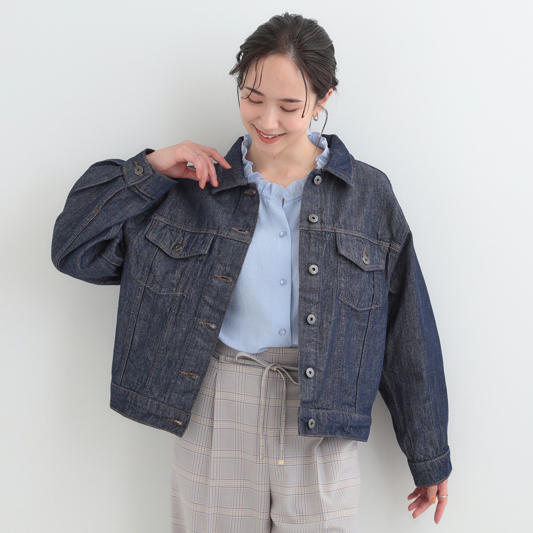 SHOO･LA･RUE「【SHOO・LA・RUE DENIM】羽織るだけでこなれる　オーバーサイズデニムジャケット」|デニムジャケット|
