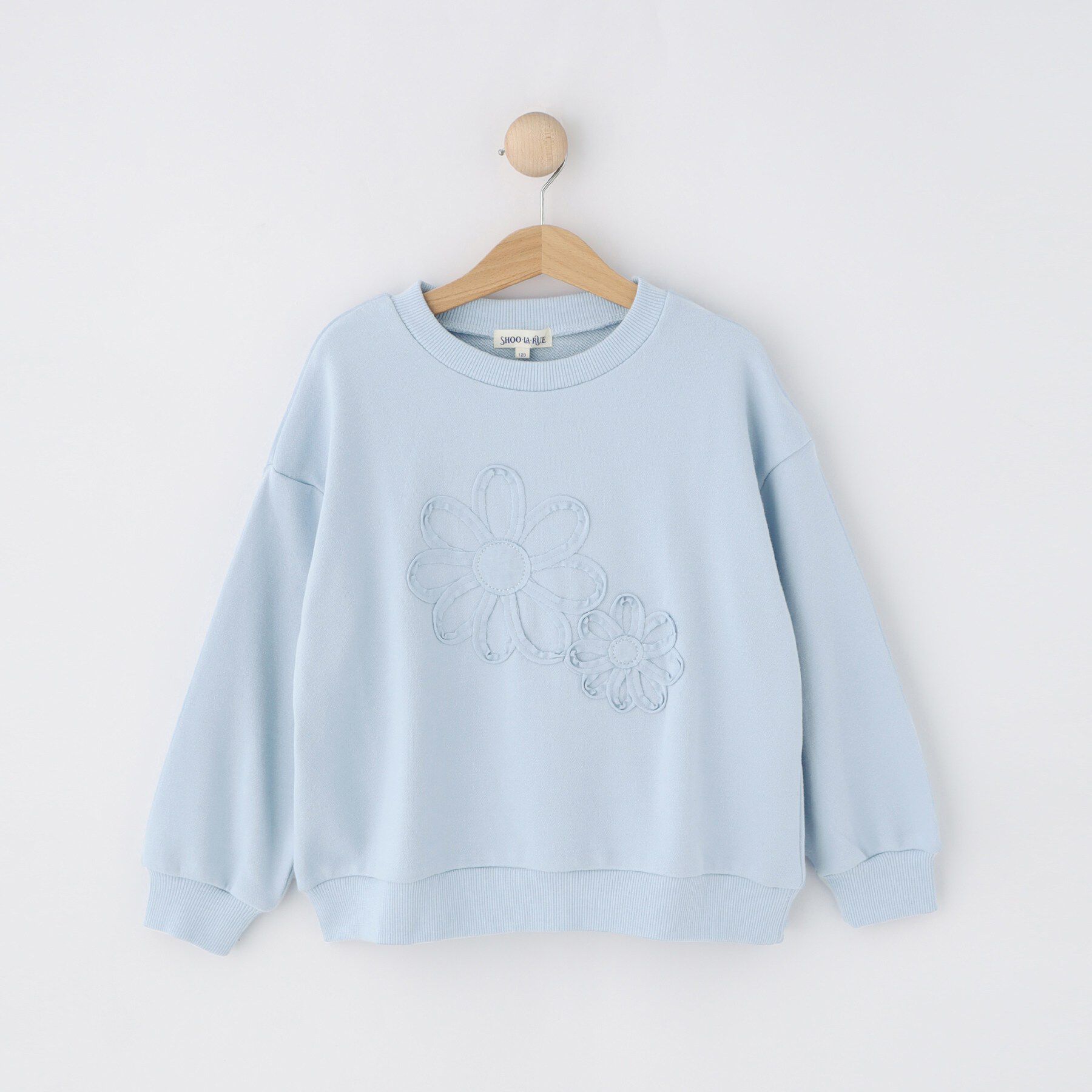 SHOO･LA･RUE「【100-150cm】フラワー刺繍スウェット」|その他|