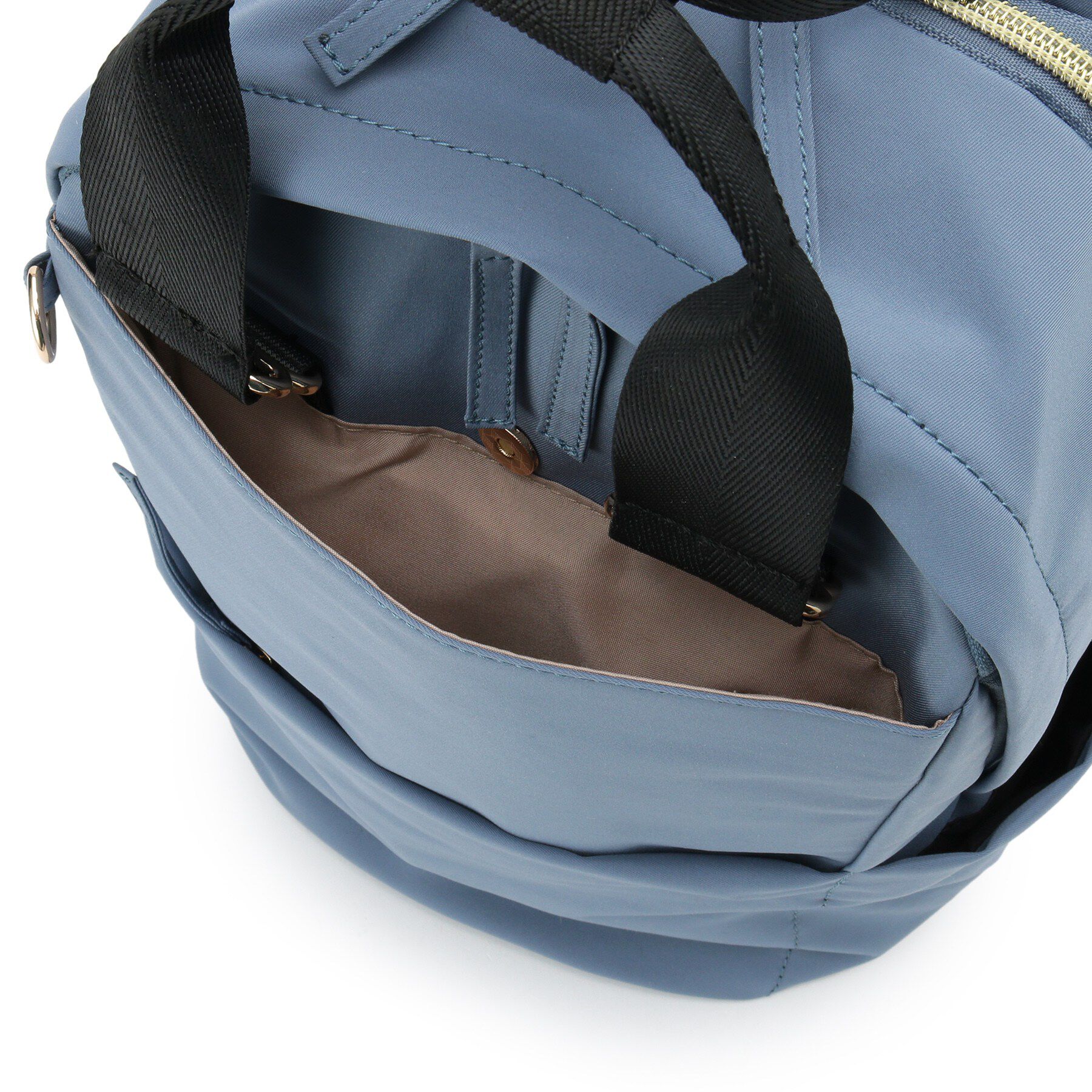 SHOO･LA･RUE「【撥水/9ポケット】コロンとしたフォルムが愛らしい キャリーオン ラウンドリュック」|リュック|