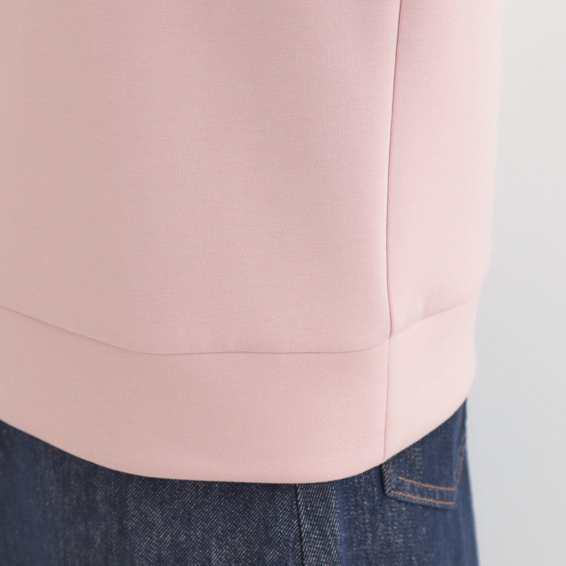 SHOO･LA･RUE「もちさらなめらかタッチ 大人が楽を叶える、パーカ風トップス」|Tシャツ・カットソー|