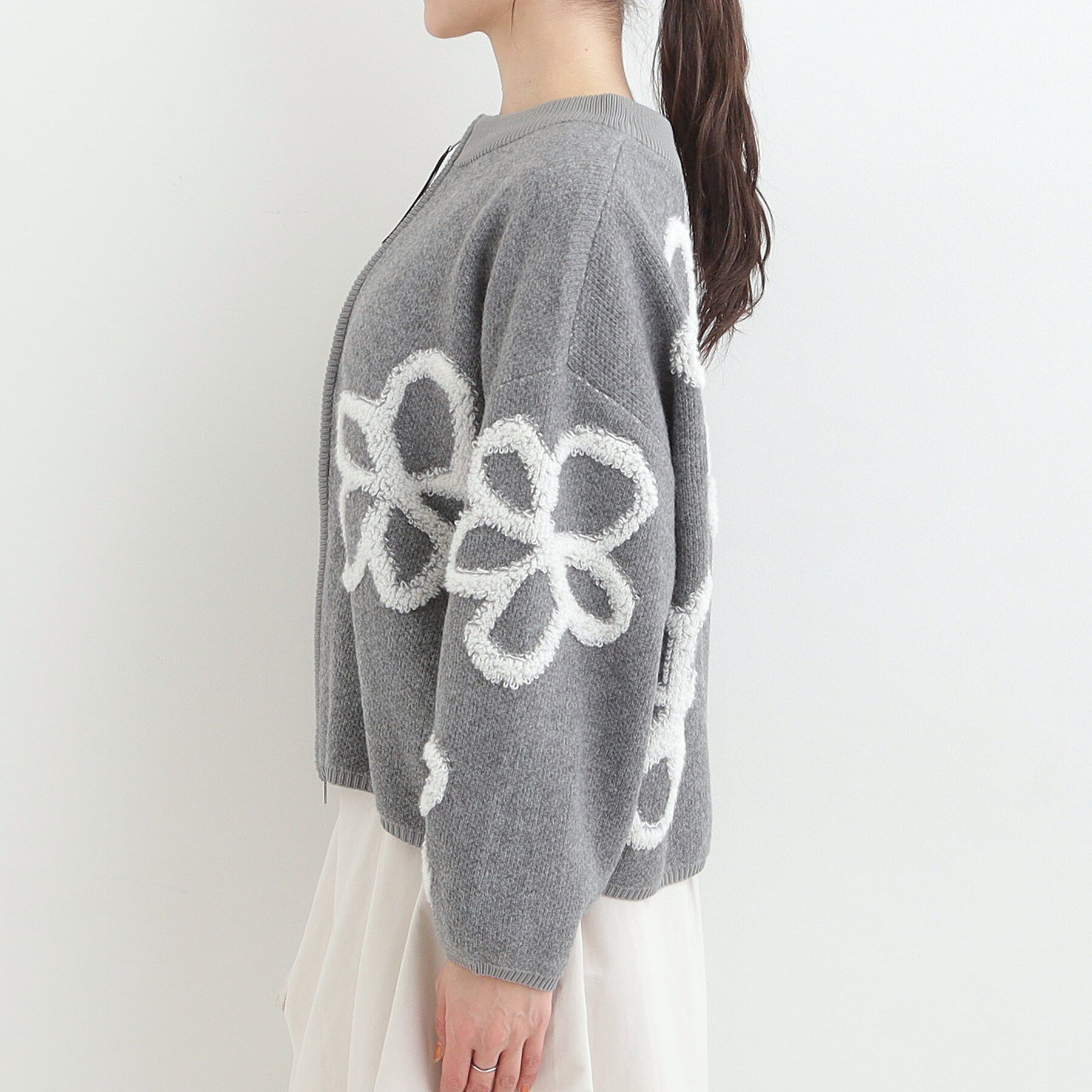 SHOO･LA･RUE「【選べる4柄】ダブルZIPで着こなし色々 柄カーディガン」|カーディガン|