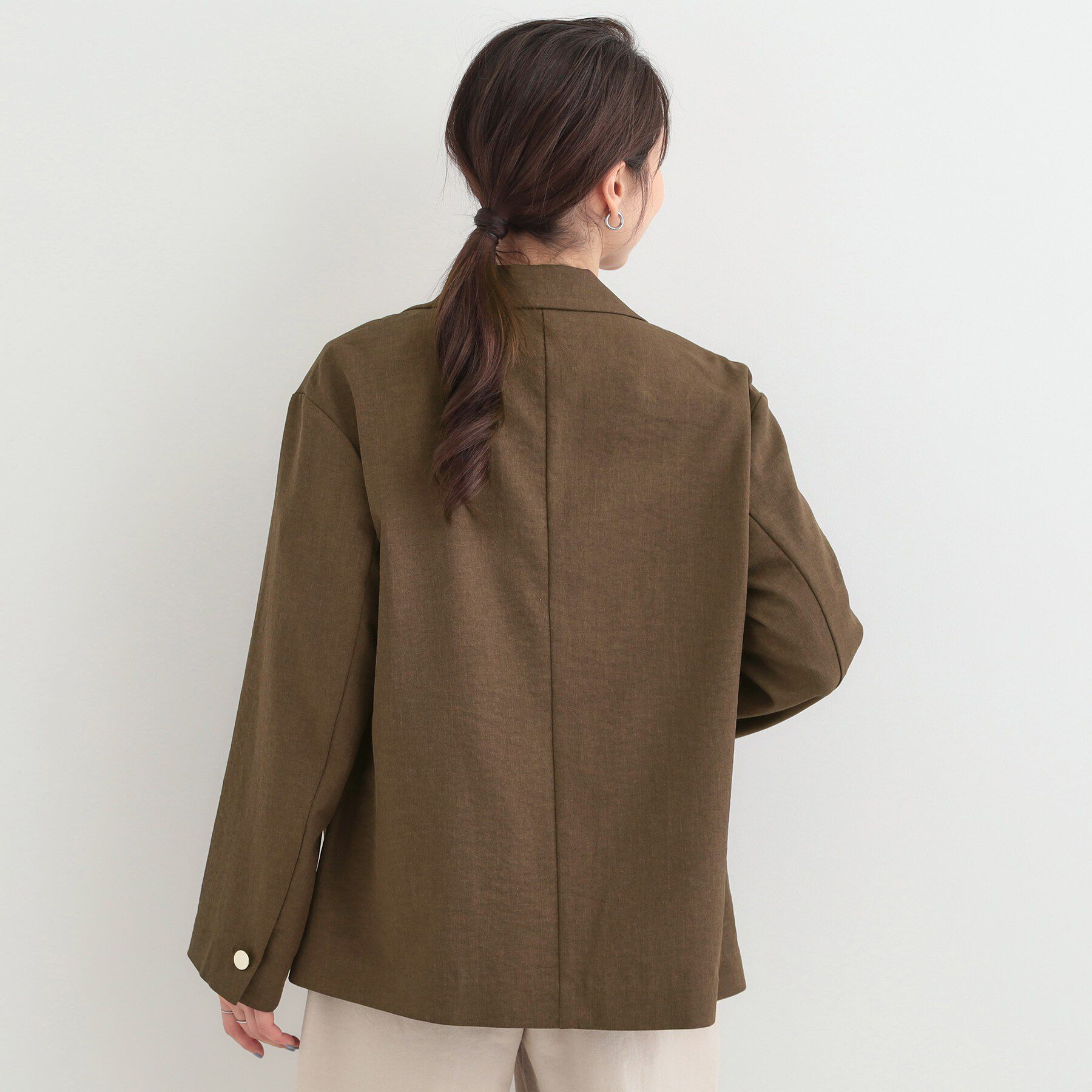 SHOO･LA･RUE「【S-LL/セットアップ可/イージーケア/UV】オンにもオフにも 軽やかシングルジャケット」|テーラードジャケット|