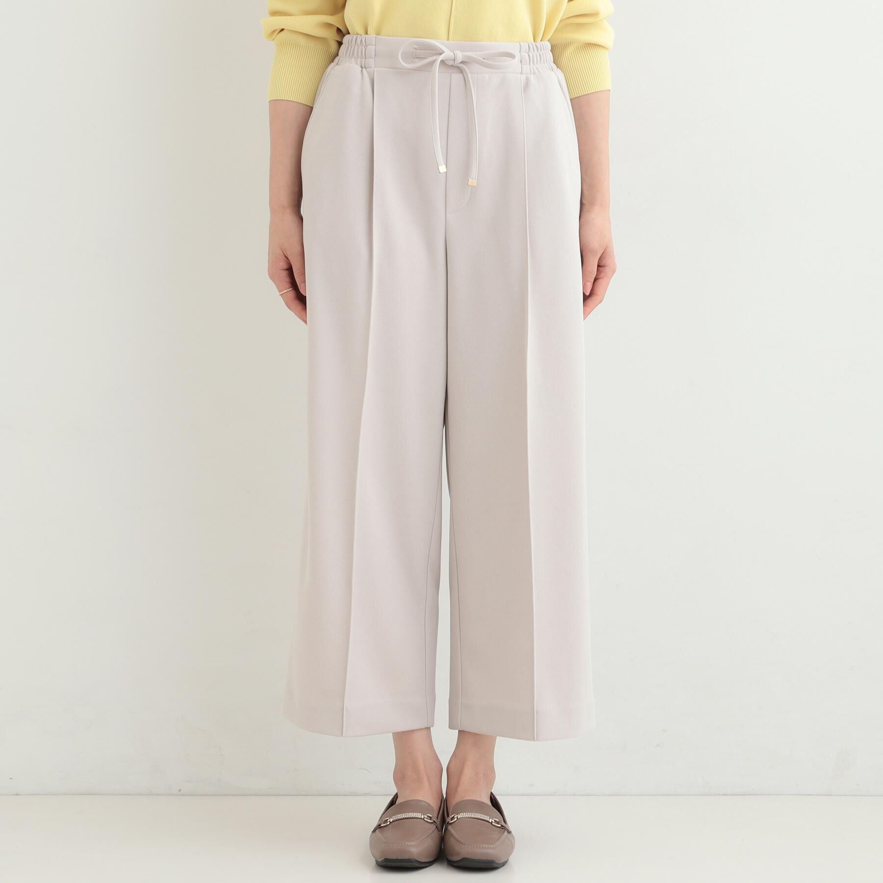 SHOO･LA･RUE「【高レビュー/S-LL/着丈選べる/洗濯後しわになりにくい】スマートに見えるイージーワイドパンツ」|その他|