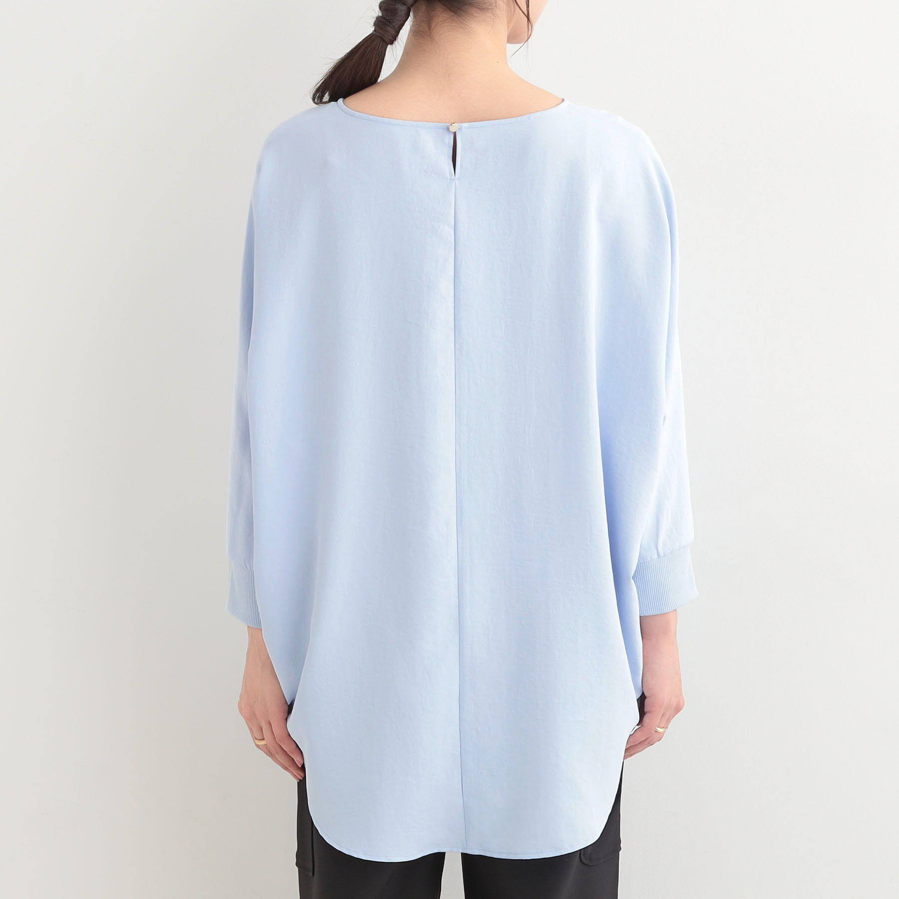 SHOO･LA･RUE「【着丈選べる/体型カバー/洗濯機可】さらさらとろん ドルマンブラウス」|シャツ・ブラウス|