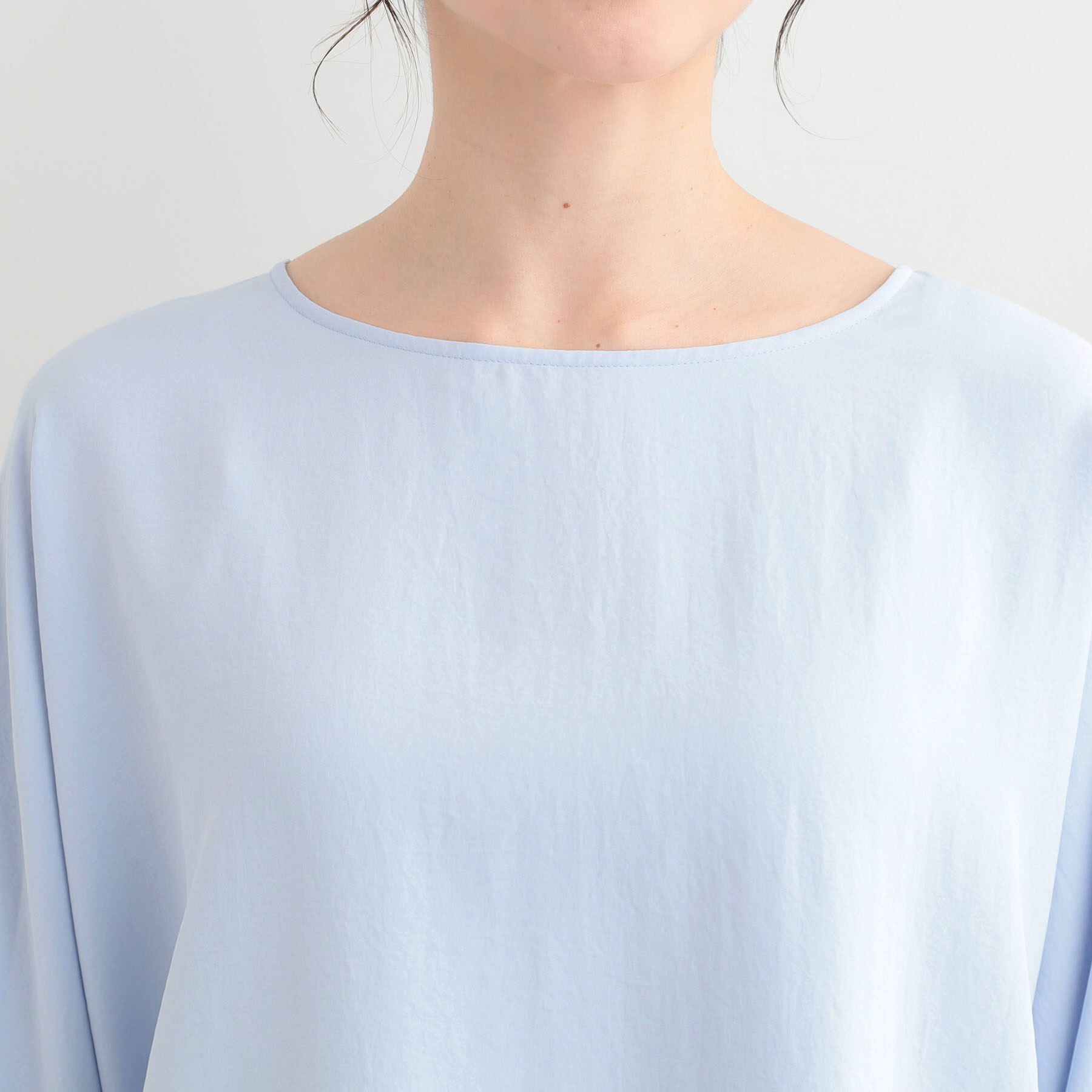 SHOO･LA･RUE「【着丈選べる/体型カバー/洗濯機可】さらさらとろん ドルマンブラウス」|シャツ・ブラウス|