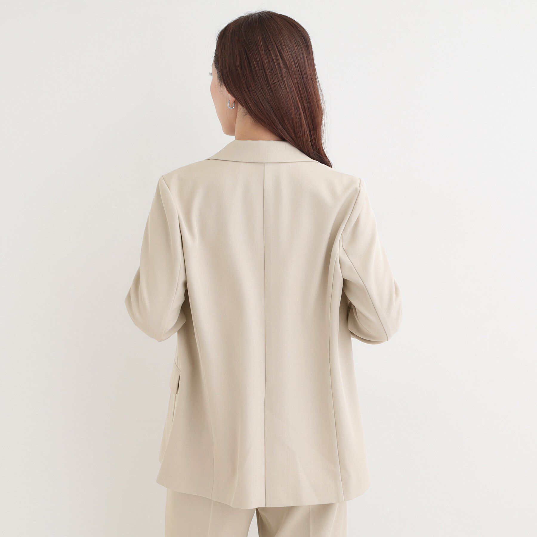 SHOO･LA･RUE「【洗濯機可/イージーケア/UV】オンオフ使える　ゆったりダブルジャケット」|テーラードジャケット|